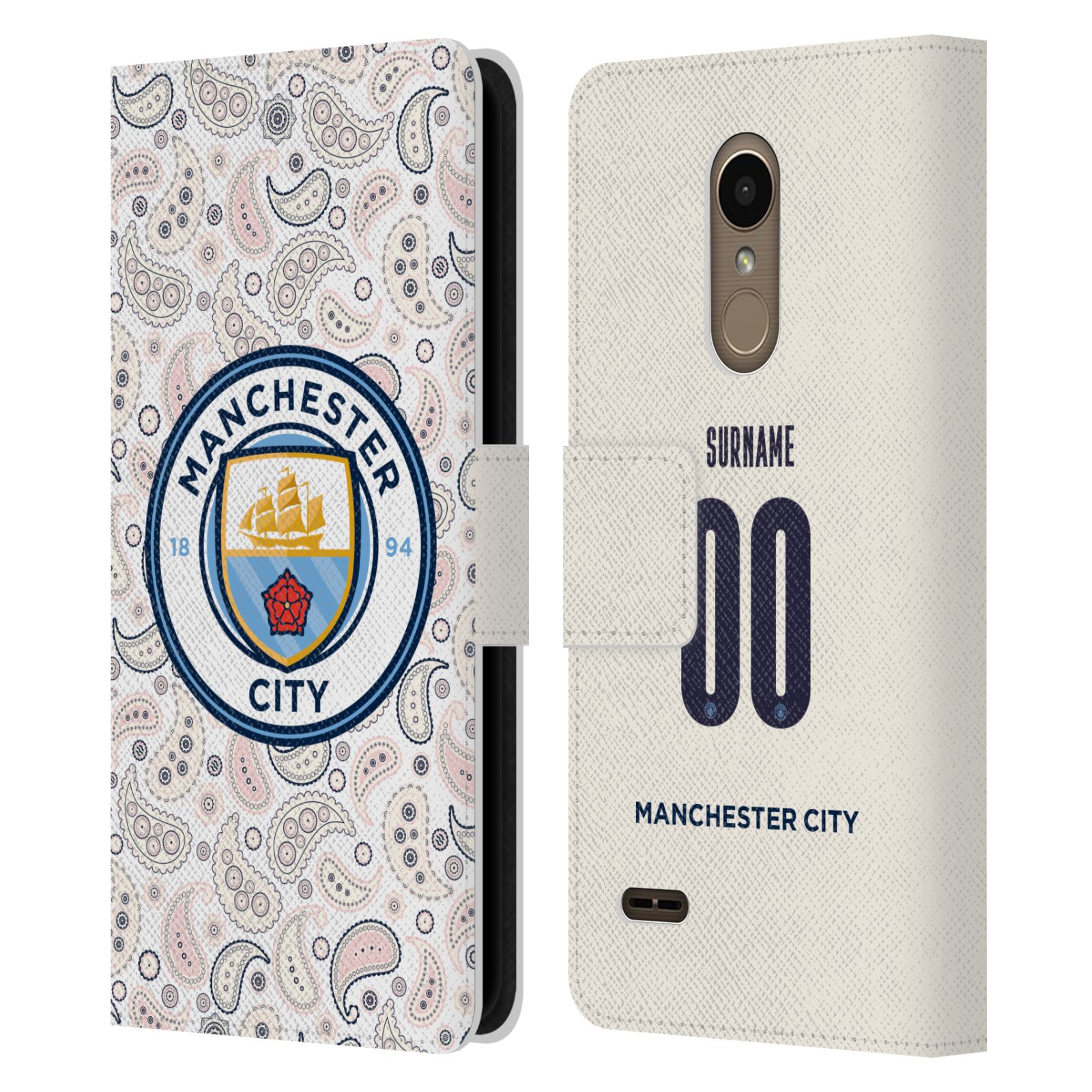 CUSTOM MANCHESTER CITY FC 2020/21 BADGE KIT LEATHER BOOK CASE FOR LG PHONES 1 - Picture 6 of 6