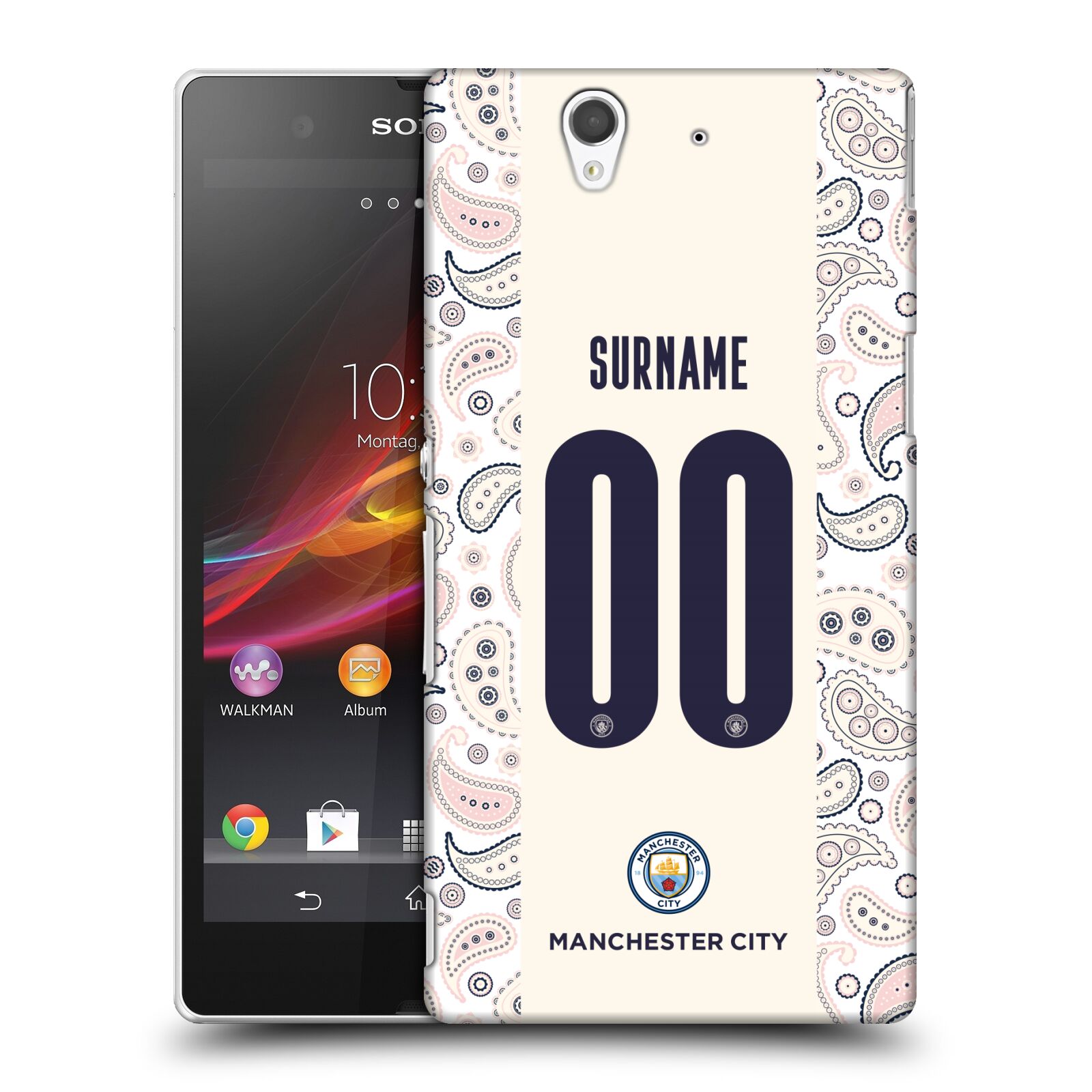 CUSTOMISED MANCHESTER CITY MAN CITY FC 2020/21 BADGE KIT CASE FOR SONY PHONES 3 - 第 9/9 張圖片