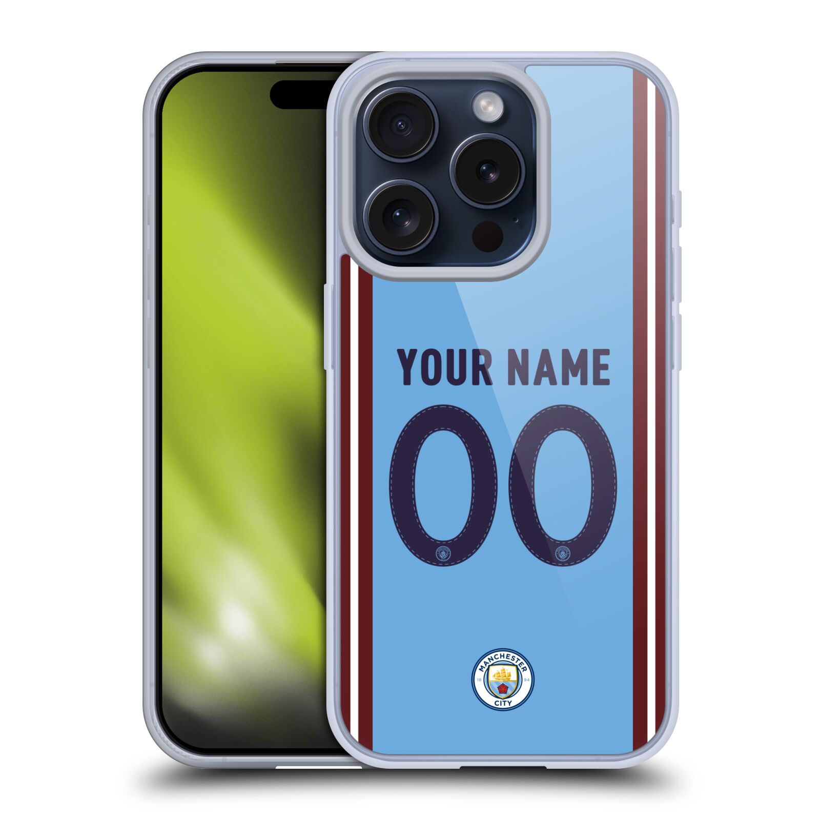 CUSTOM MANCHESTER CITY FC 2022/23 BADGE KIT GEL CASE FOR APPLE iPHONE PHONES - Picture 8 of 8