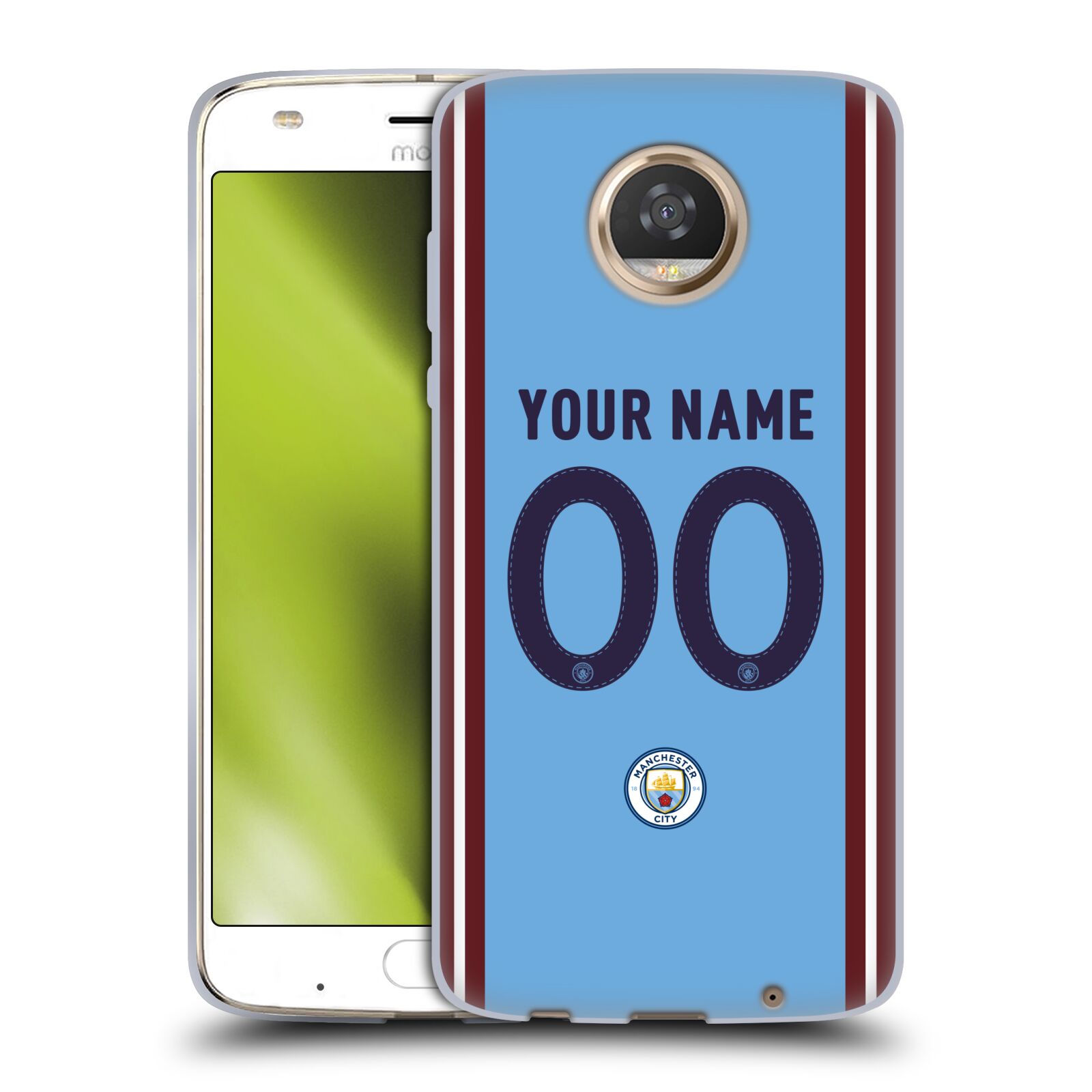 CUSTOM MANCHESTER CITY Fc 2022/23 Badge Kit Soft Gel Case For Motorola