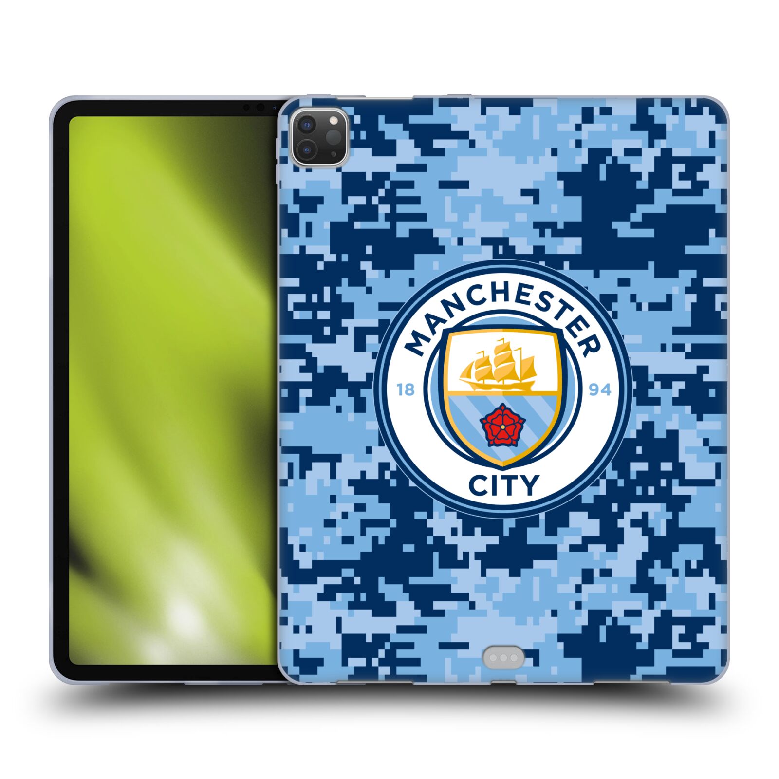 MANCHESTER CITY MAN CITY FC DIGITAL CAMOUFLAGE GEL CASE FOR APPLE SAMSUNG KINDLE - 第 9/11 張圖片