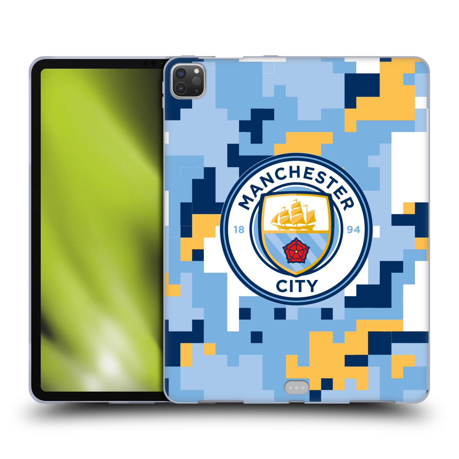 MANCHESTER CITY MAN CITY FC DIGITAL CAMOUFLAGE GEL CASE FOR APPLE SAMSUNG KINDLE - 第 11/11 張圖片