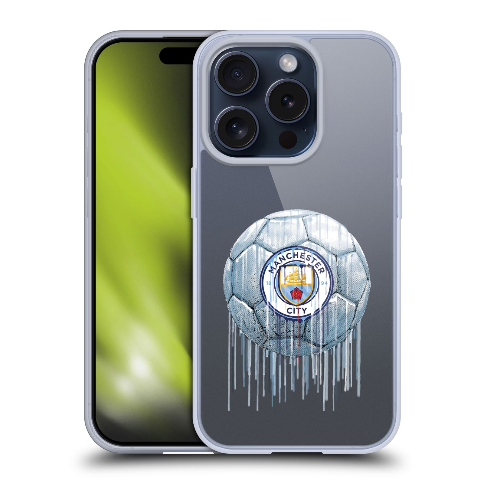 MAN CITY FC DRIP ART ÉTUI COQUE EN GEL MOLLE POUR APPLE iPHONE TÉLÉPHONES - Photo 8 sur 8