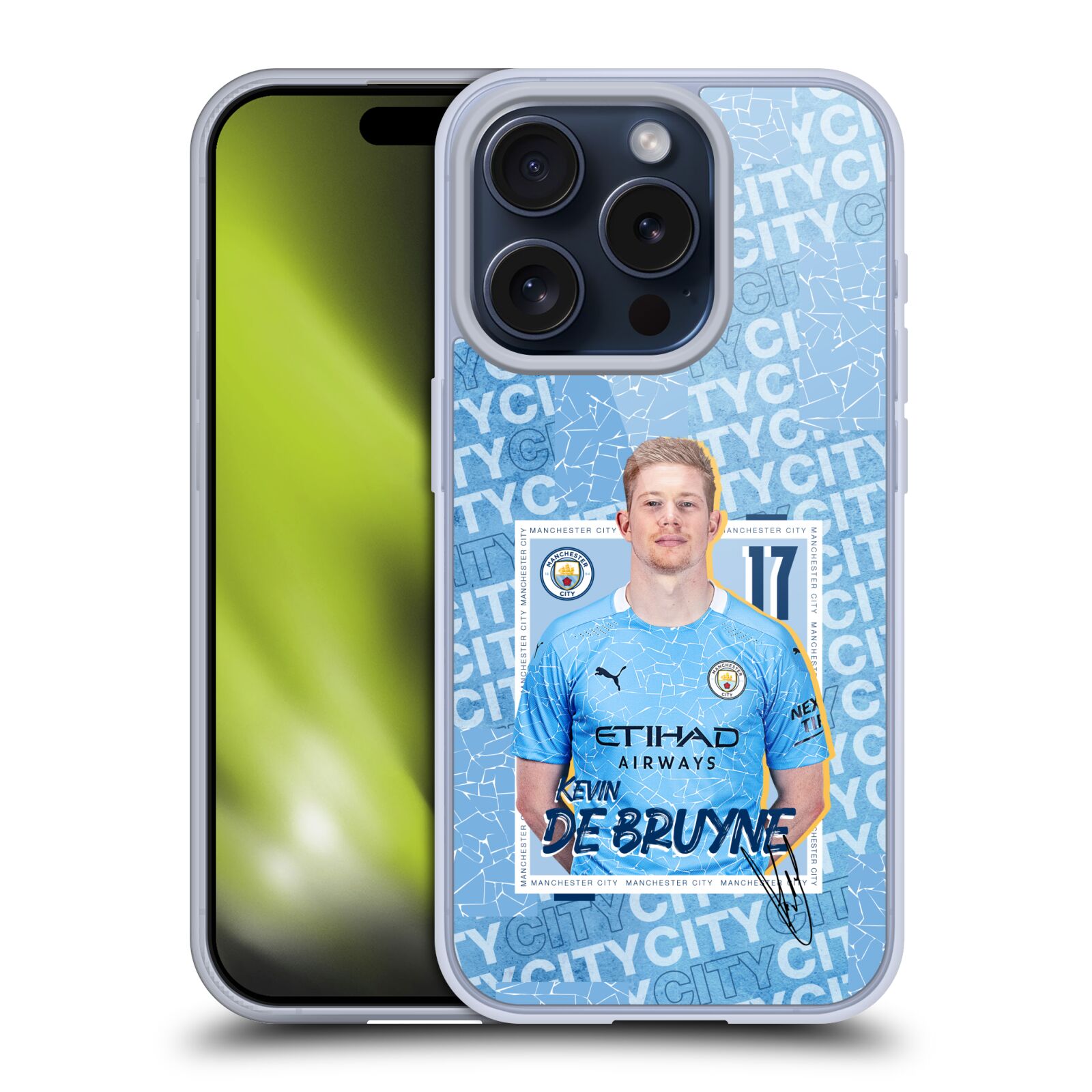 MAN CITY FC 2020/21 FIRST TEAM ÉTUI COQUE EN GEL POUR APPLE iPHONE TÉLÉPHONES - Photo 13 sur 17