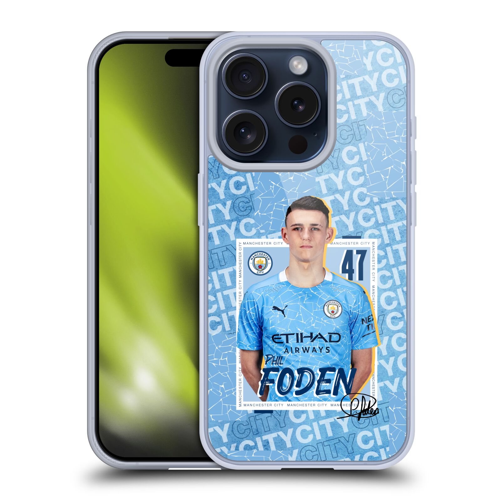 MAN CITY FC 2020/21 FIRST TEAM ÉTUI COQUE EN GEL POUR APPLE iPHONE TÉLÉPHONES - Photo 14 sur 17