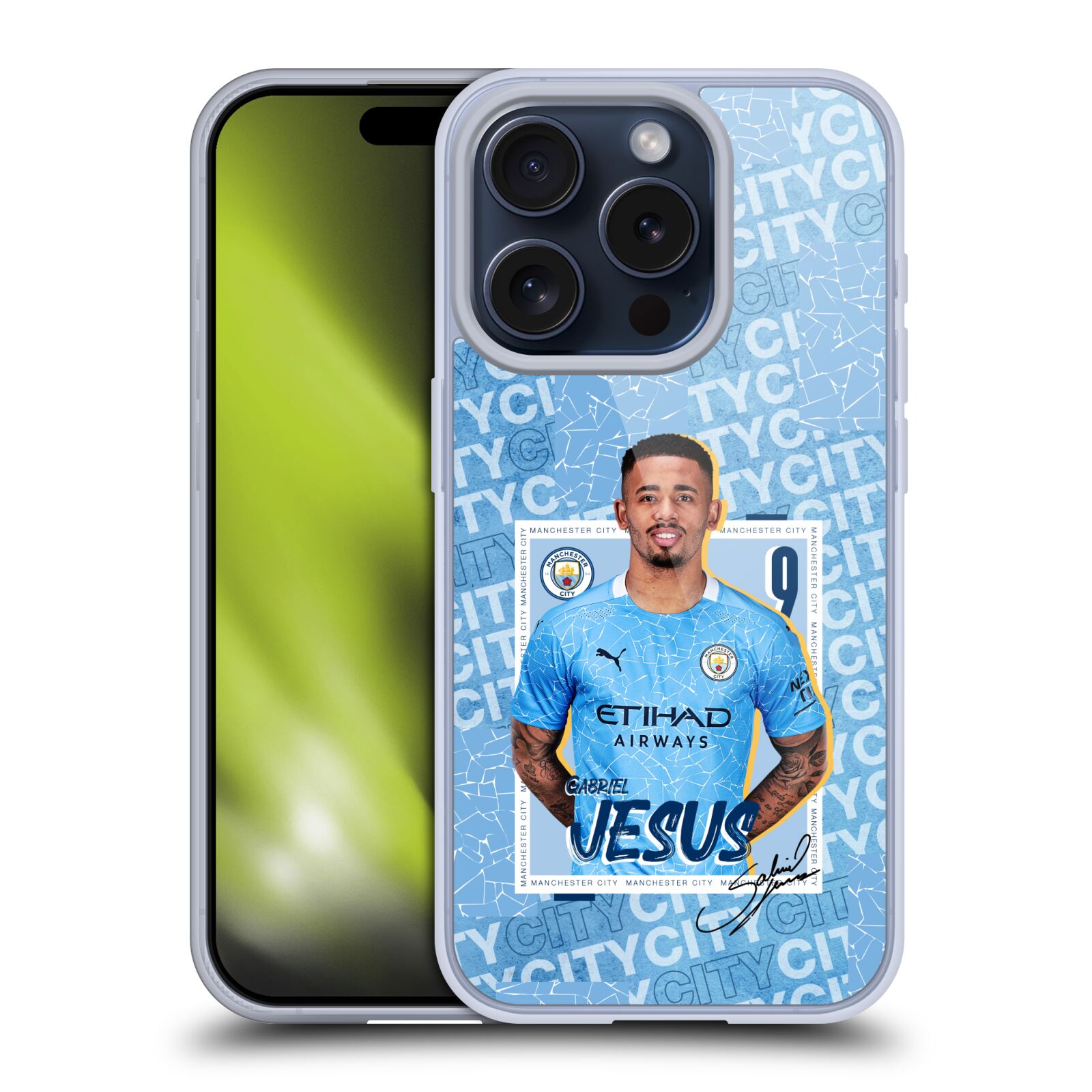 MAN CITY FC 2020/21 FIRST TEAM ÉTUI COQUE EN GEL POUR APPLE iPHONE TÉLÉPHONES - Photo 11 sur 17