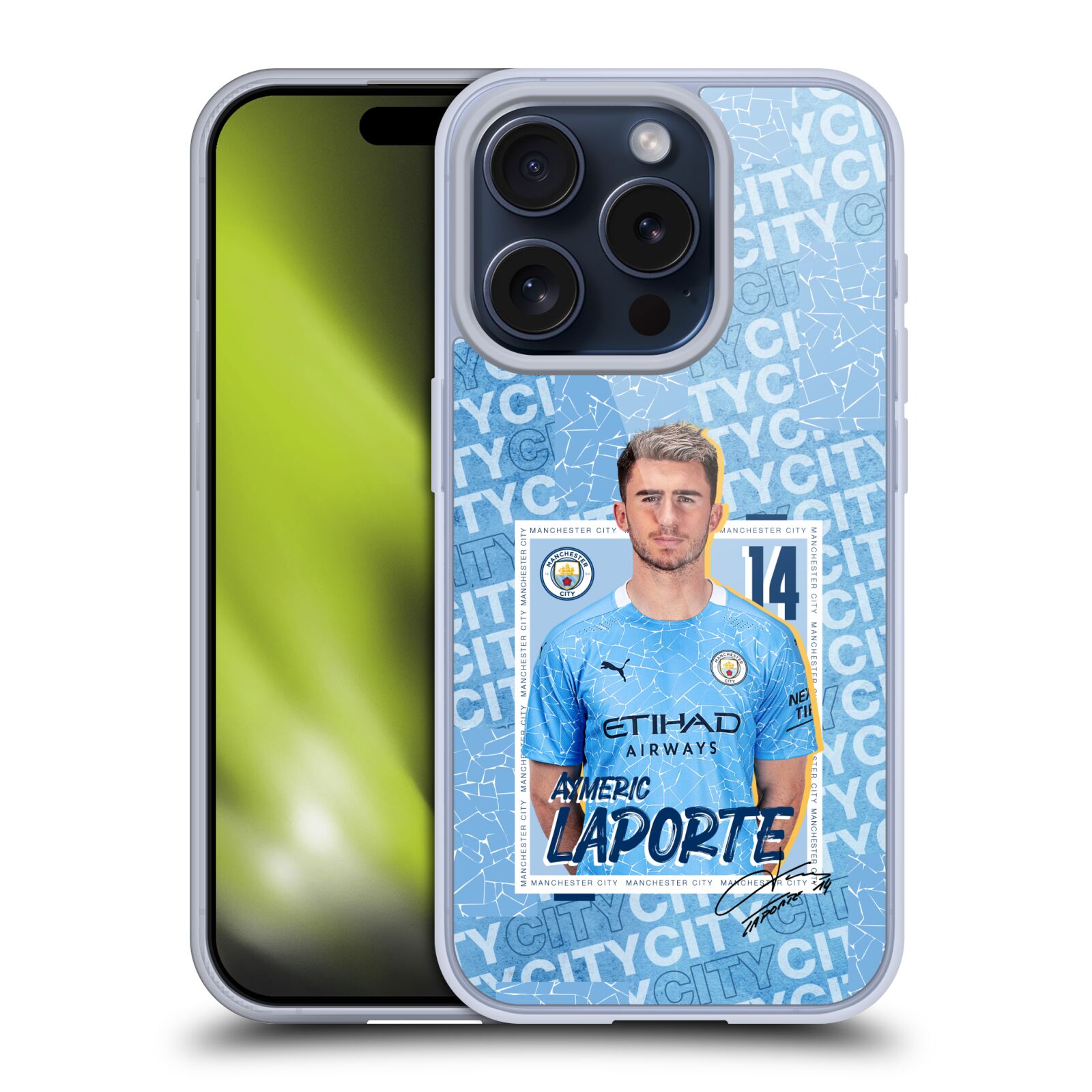 MAN CITY FC 2020/21 FIRST TEAM ÉTUI COQUE EN GEL POUR APPLE iPHONE TÉLÉPHONES - Photo 8 sur 17