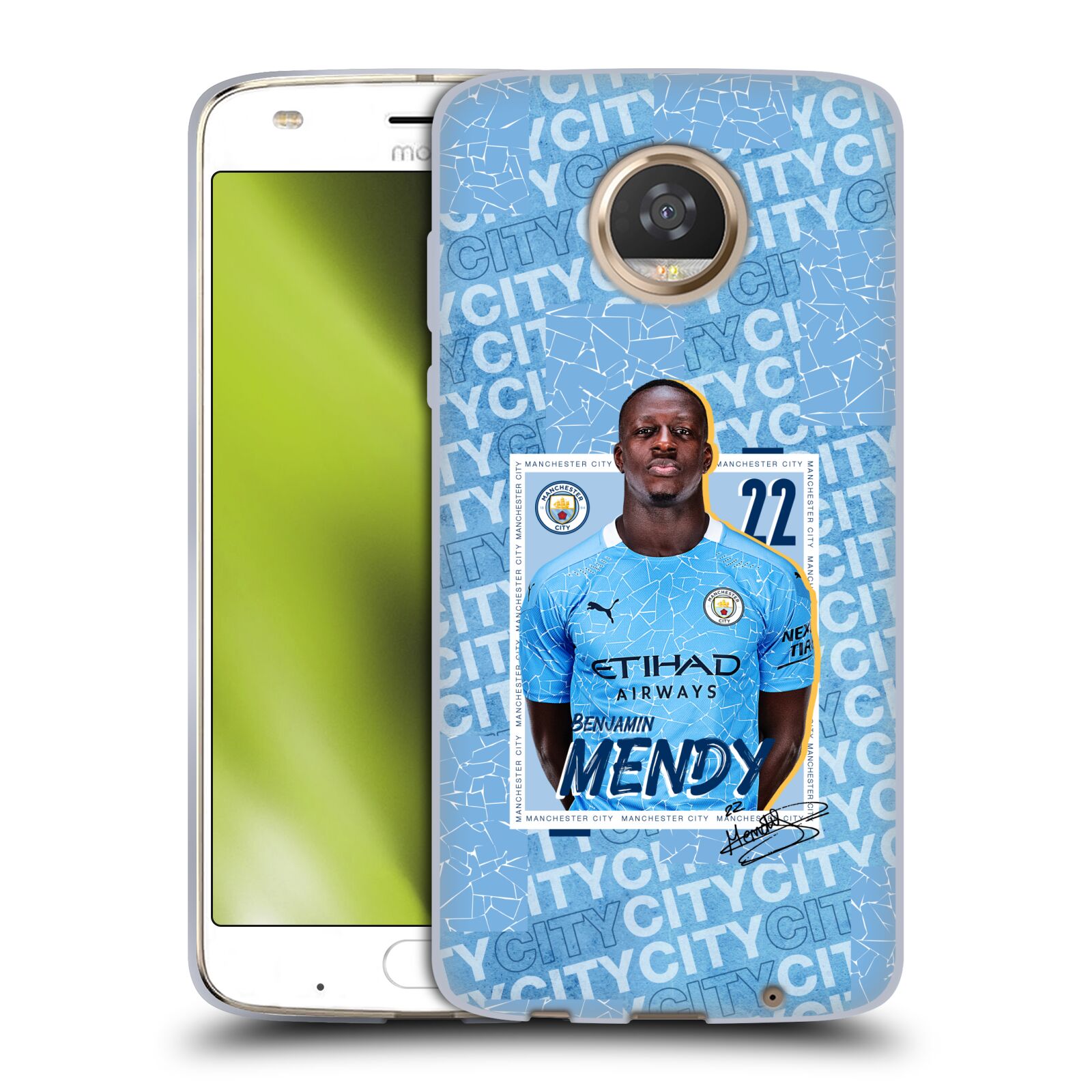 MANCHESTER CITY MAN CITY FC 2020/21 FIRST TEAM GEL CASE FOR MOTOROLA PHONES 2 - Picture 8 of 8