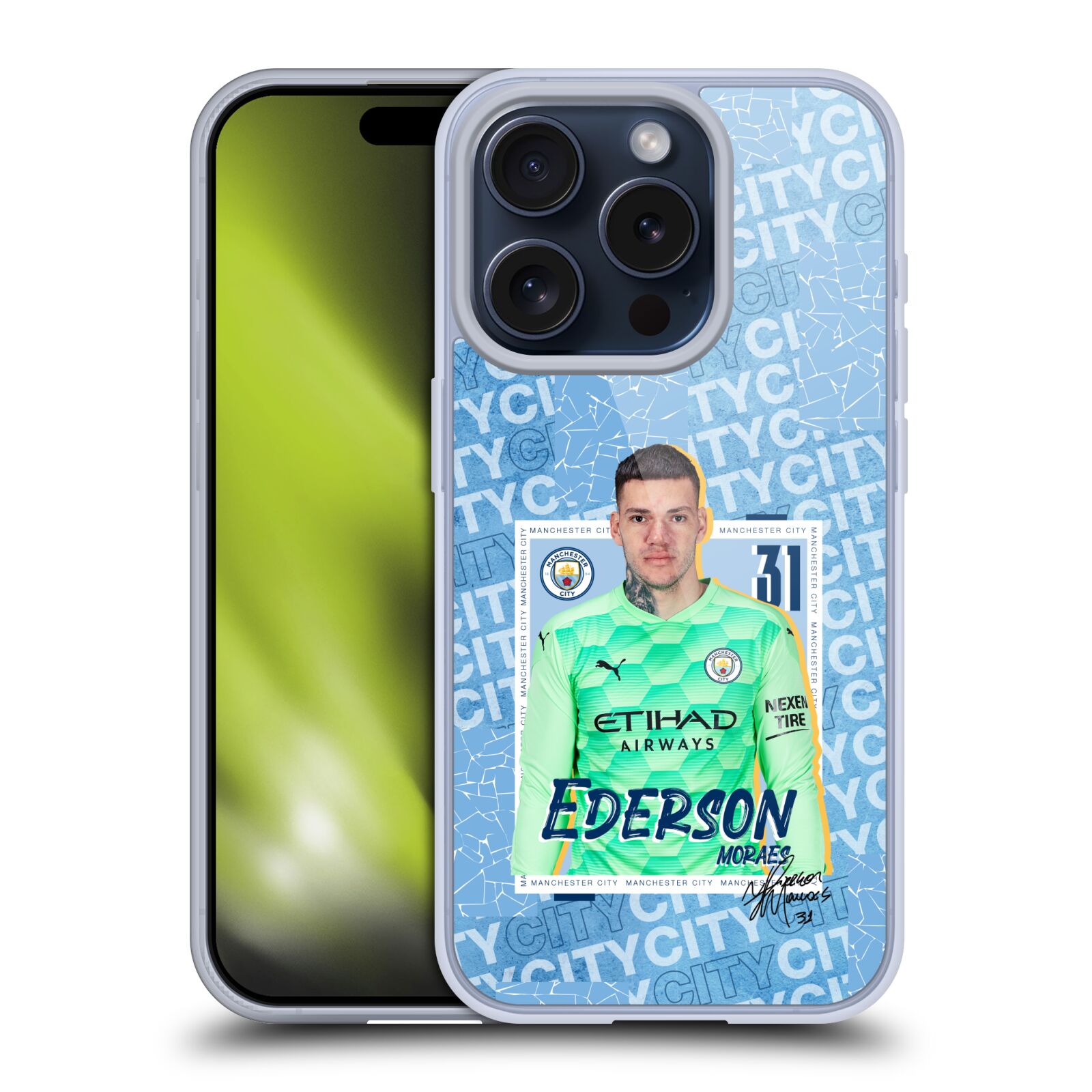 MAN CITY FC 2020/21 FIRST TEAM ÉTUI COQUE EN GEL POUR APPLE iPHONE TÉLÉPHONES - Photo 10 sur 17