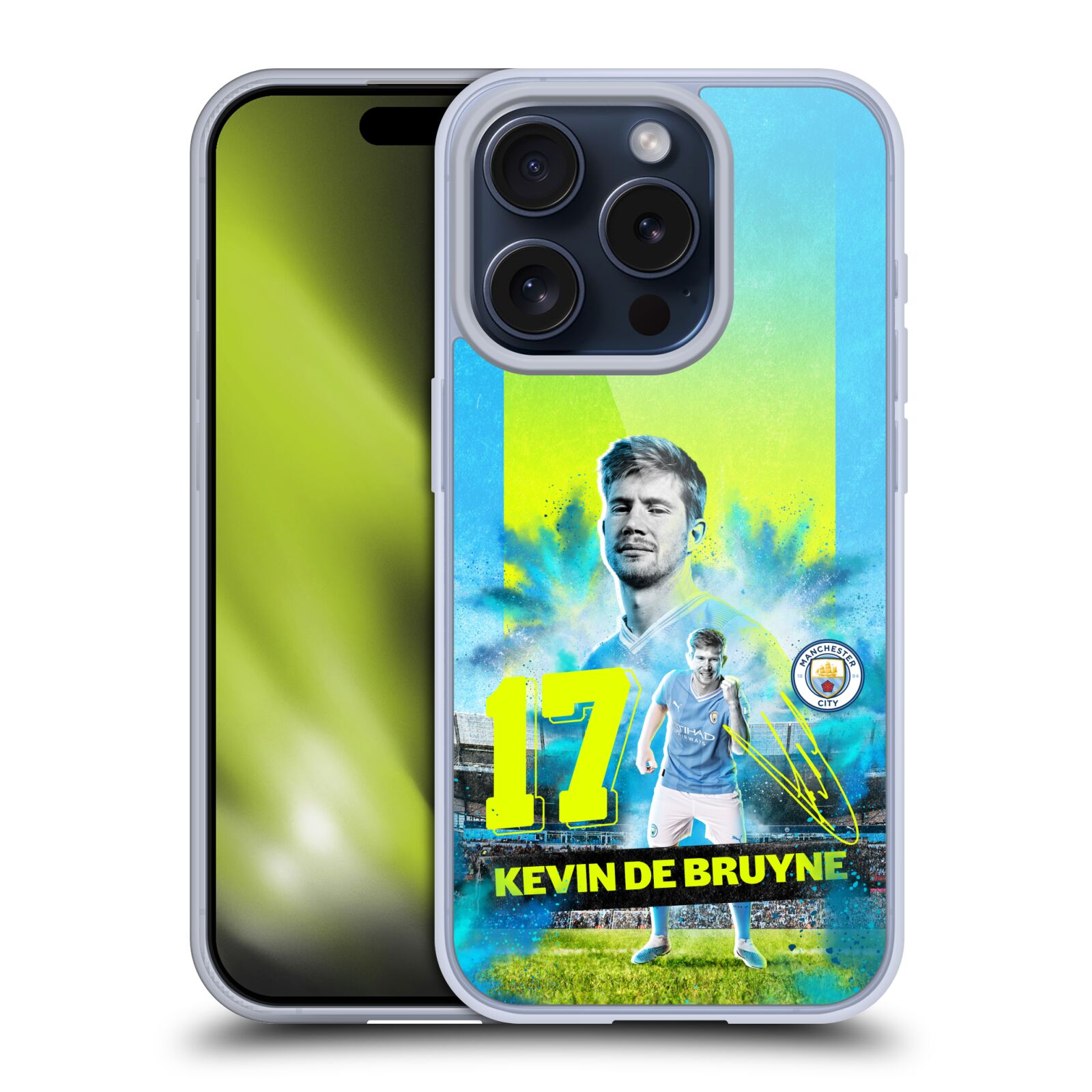 MANCHESTER CITY MAN CITY FC 2023/24 FIRST TEAM GEL CASE FOR APPLE iPHONE PHONES