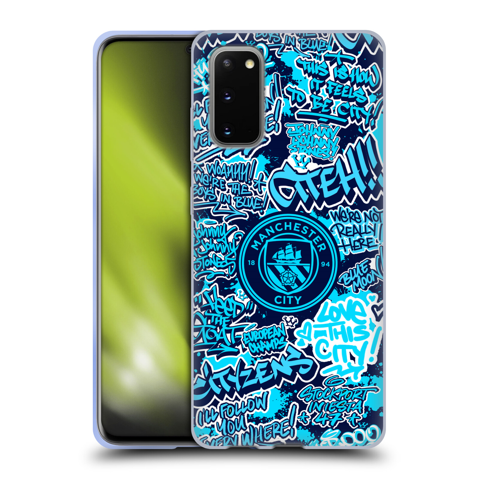 MANCHESTER CITY MAN CITY FC GRAFFITI BY MURWALLS GEL CASE FOR SAMSUNG PHONES 1 - Picture 8 of 8