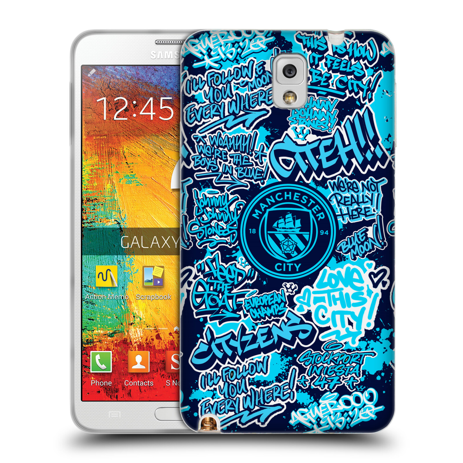 MANCHESTER CITY MAN CITY FC GRAFFITI BY MURWALLS GEL CASE FOR SAMSUNG PHONES 2 - Picture 8 of 8
