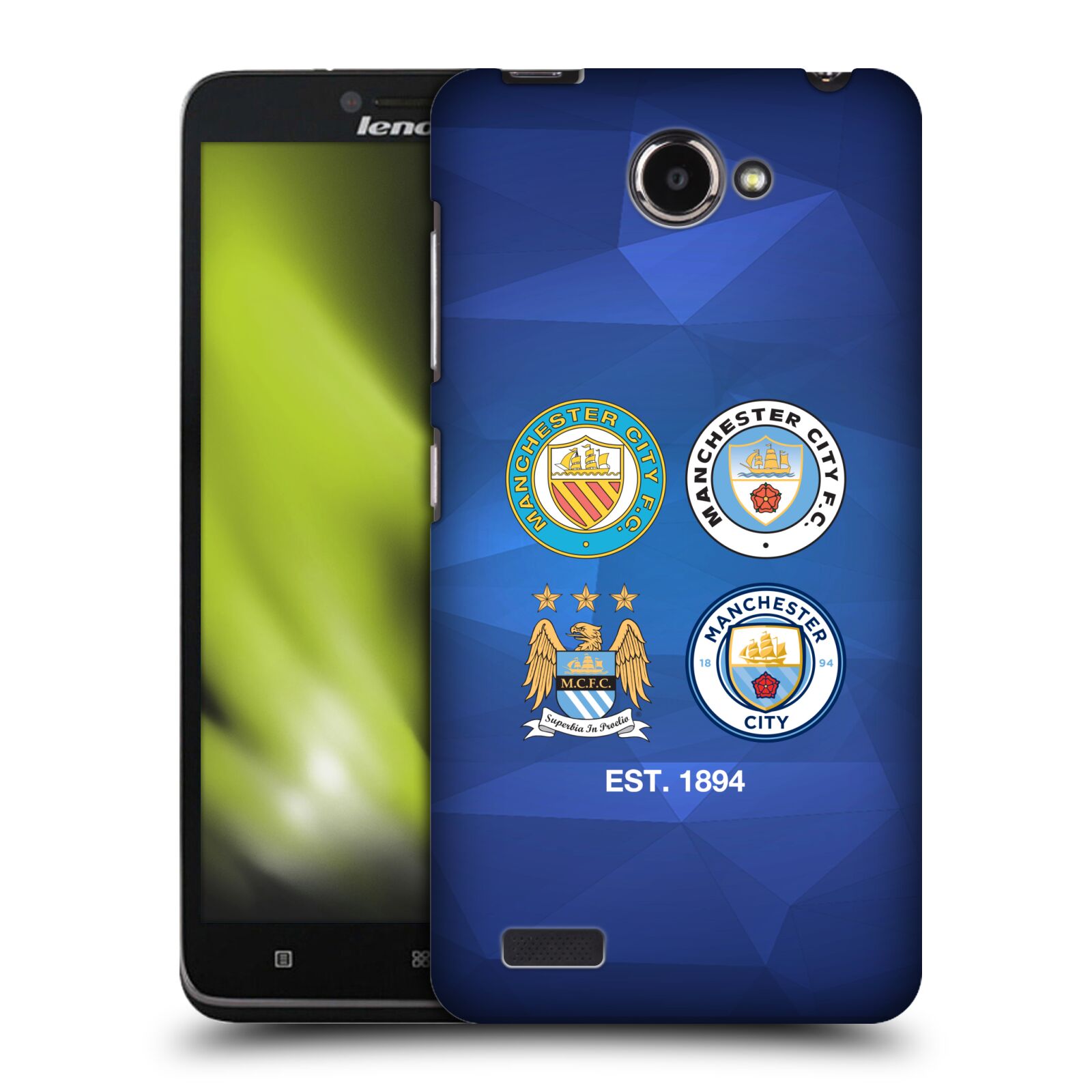 MANCHESTER CITY MAN CITY FC HISTORIC CREST EVOLUTION BACK CASE FOR LENOVO PHONES - Imagen 8 de 9