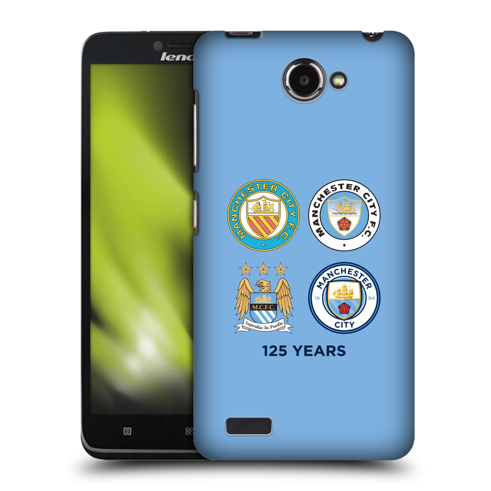 MANCHESTER CITY MAN CITY FC HISTORIC CREST EVOLUTION BACK CASE FOR LENOVO PHONES - Imagen 7 de 9