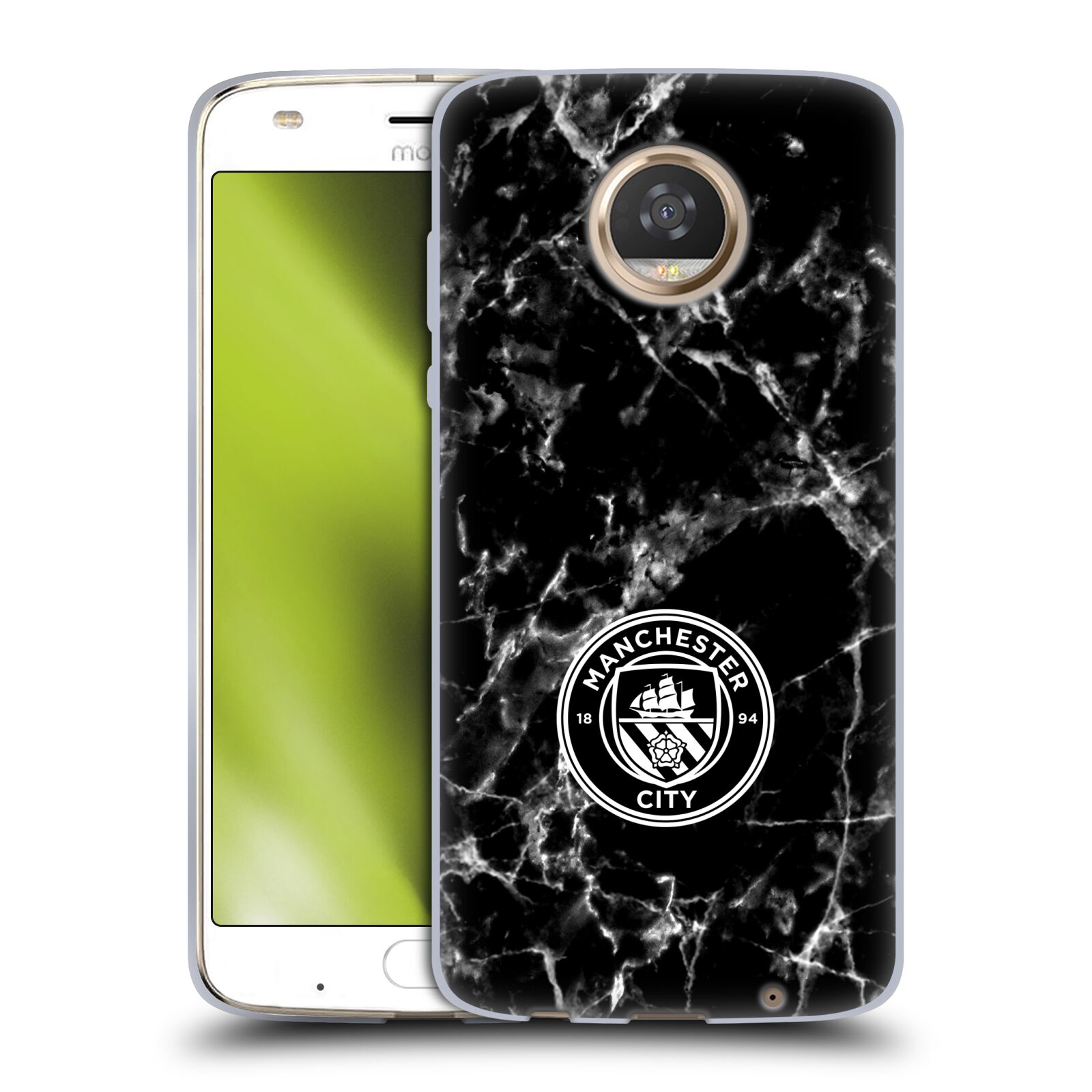 OFFICIAL MANCHESTER CITY MAN CITY FC MARBLE BADGE GEL CASE FOR MOTOROLA PHONES - Picture 8 of 10