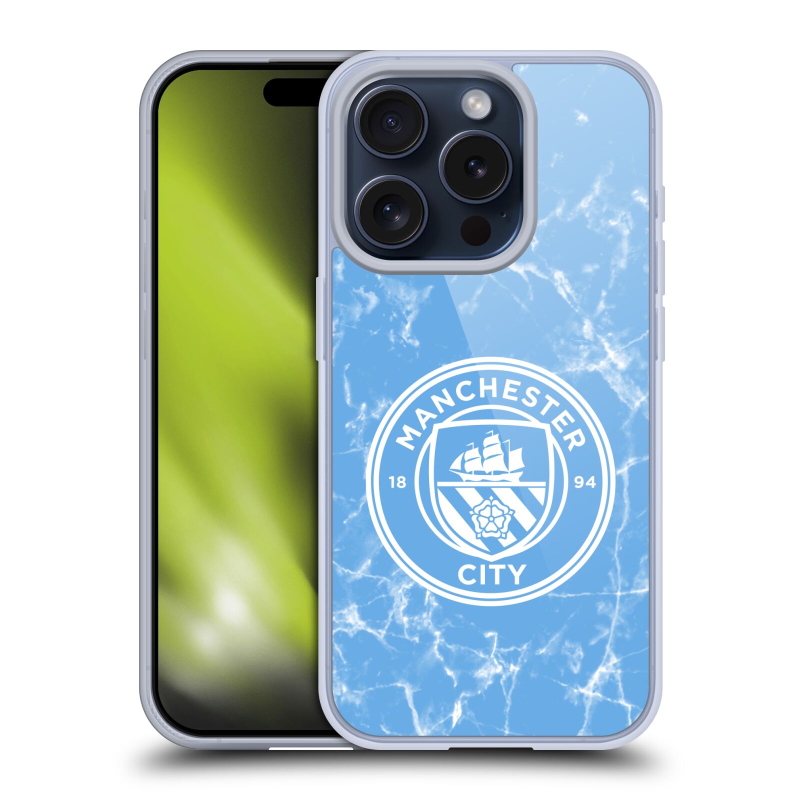 MAN CITY FC INSIGNE DE MARBRE ÉTUI COQUE EN GEL POUR APPLE iPHONE TÉLÉPHONES - Photo 8 sur 10