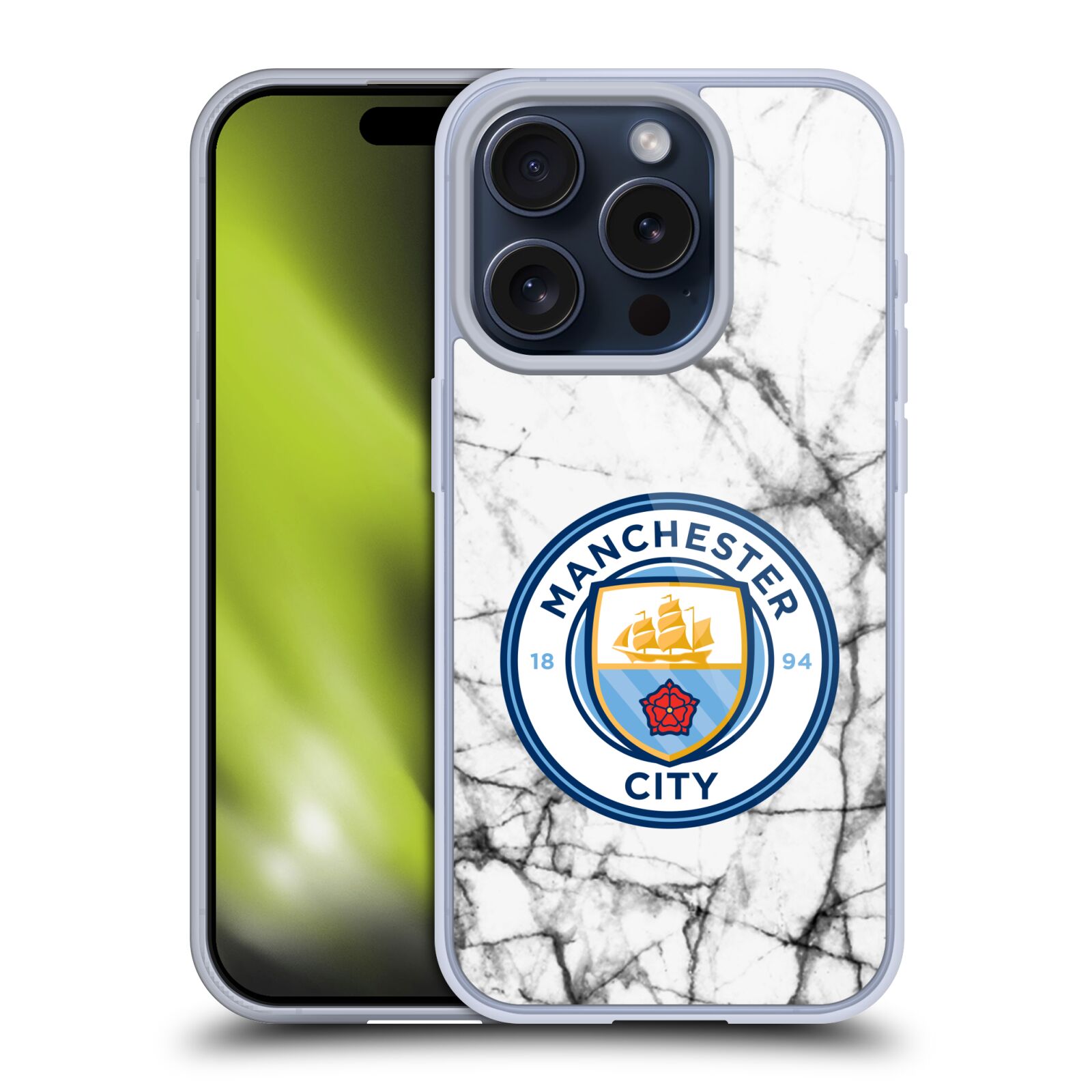 MAN CITY FC INSIGNE DE MARBRE ÉTUI COQUE EN GEL POUR APPLE iPHONE TÉLÉPHONES - Photo 9 sur 10