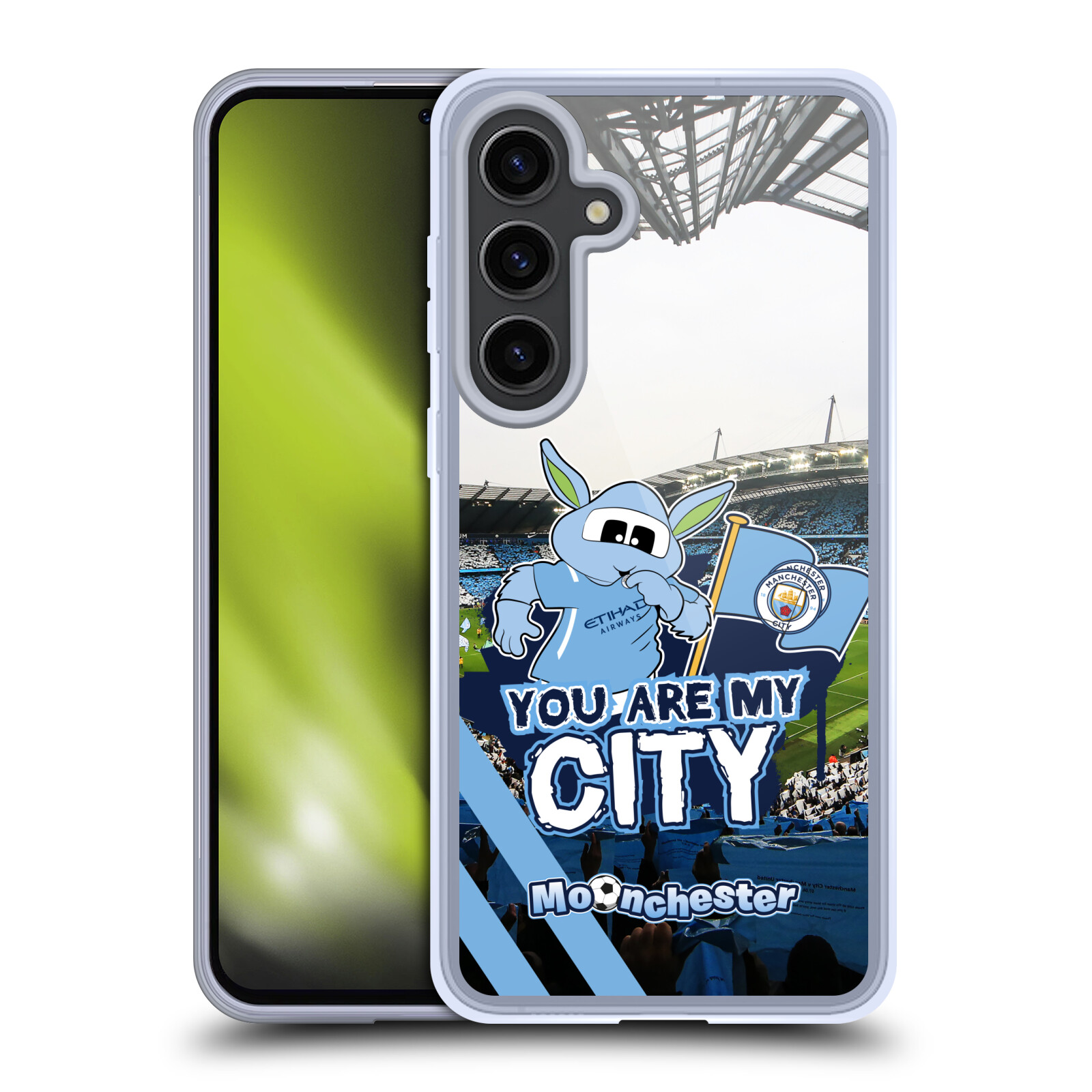 MAN CITY FC MOONCHESTER & MOONBEAM GEL CASE COMPATIBLE W/ SAMSUNG PHONES/MAGSAFE - Picture 8 of 8