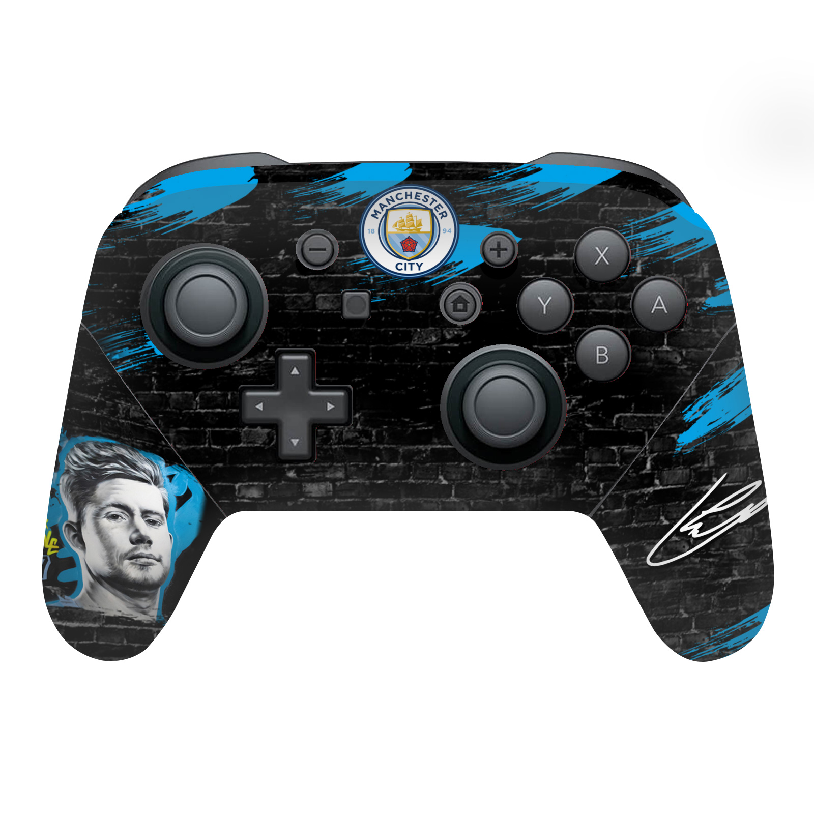 MAN CITY FC GRAFFITI BY MURWALLS VINYL SKIN FOR NINTENDO SWITCH PRO CONTROLLER - Afbeelding 9 van 11