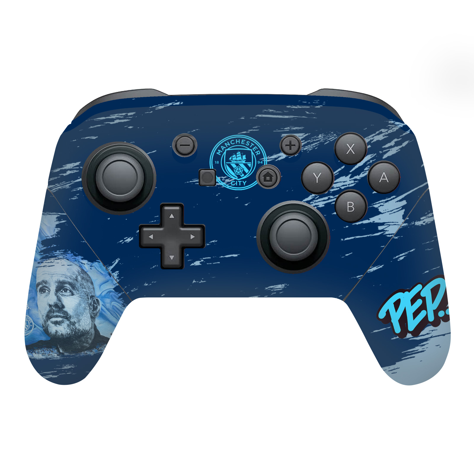 MAN CITY FC GRAFFITI BY MURWALLS VINYL SKIN FOR NINTENDO SWITCH PRO CONTROLLER - Afbeelding 10 van 11