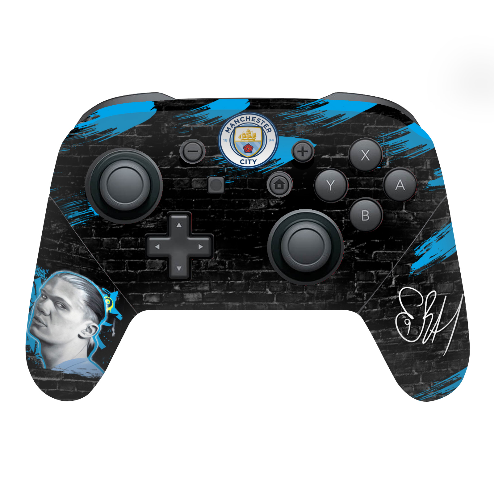 MAN CITY FC GRAFFITI BY MURWALLS VINYL SKIN FOR NINTENDO SWITCH PRO CONTROLLER - Afbeelding 7 van 11