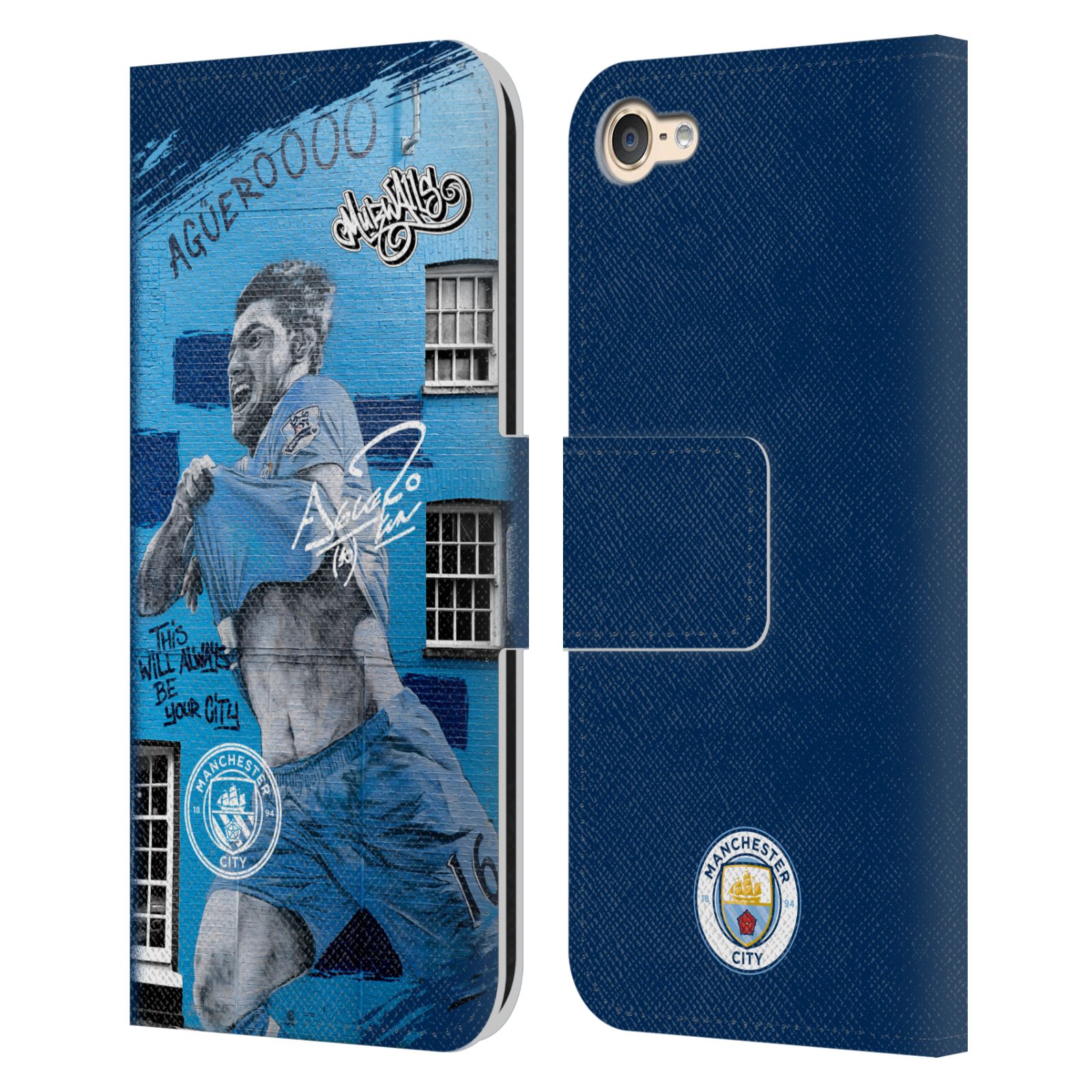 MAN CITY FC GRAFFITI COLLECTION BY MURWALLS LEATHER BOOK CASE FOR iPOD TOUCH - Picture 7 of 13