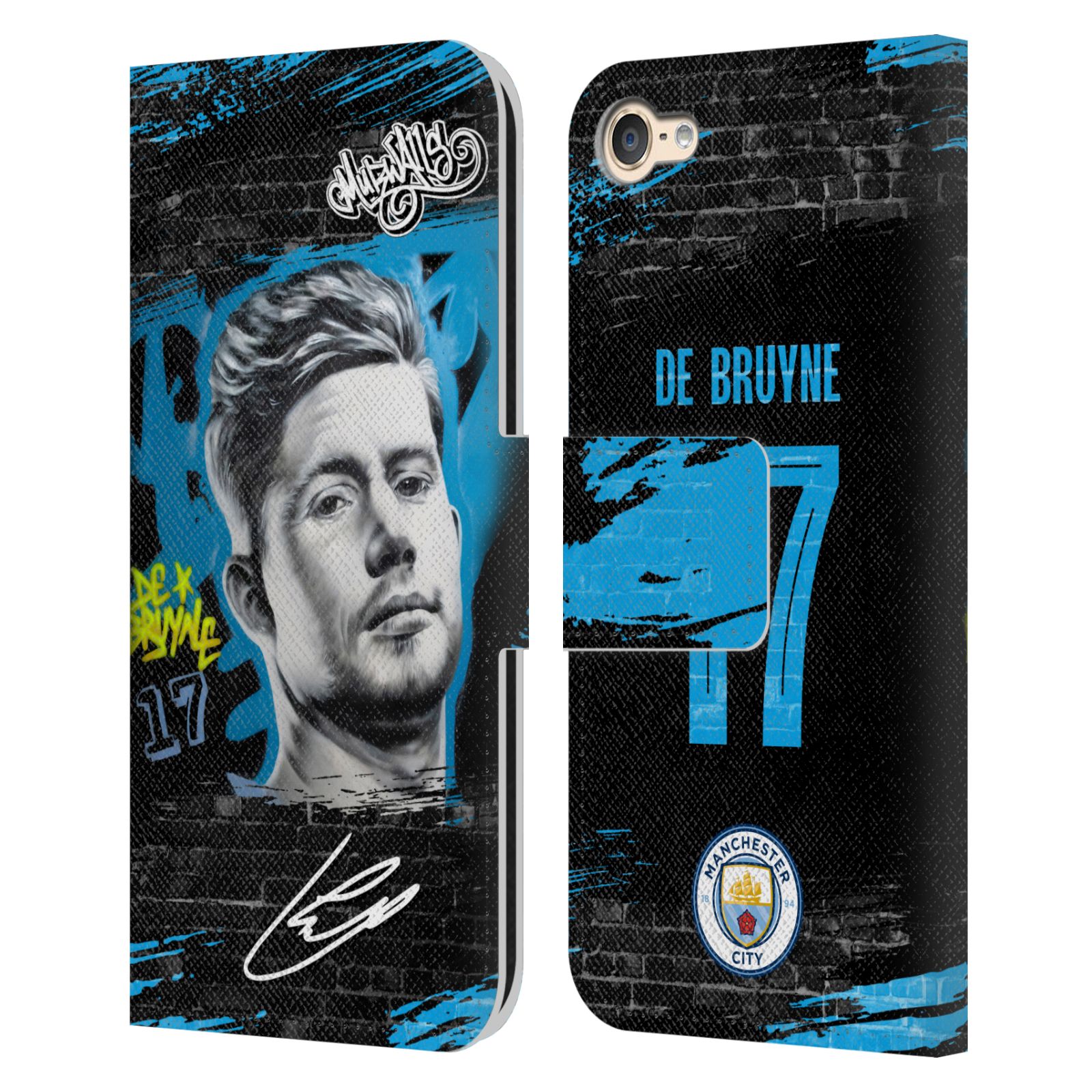 MAN CITY FC GRAFFITI COLLECTION BY MURWALLS LEATHER BOOK CASE FOR iPOD TOUCH - Picture 11 of 13