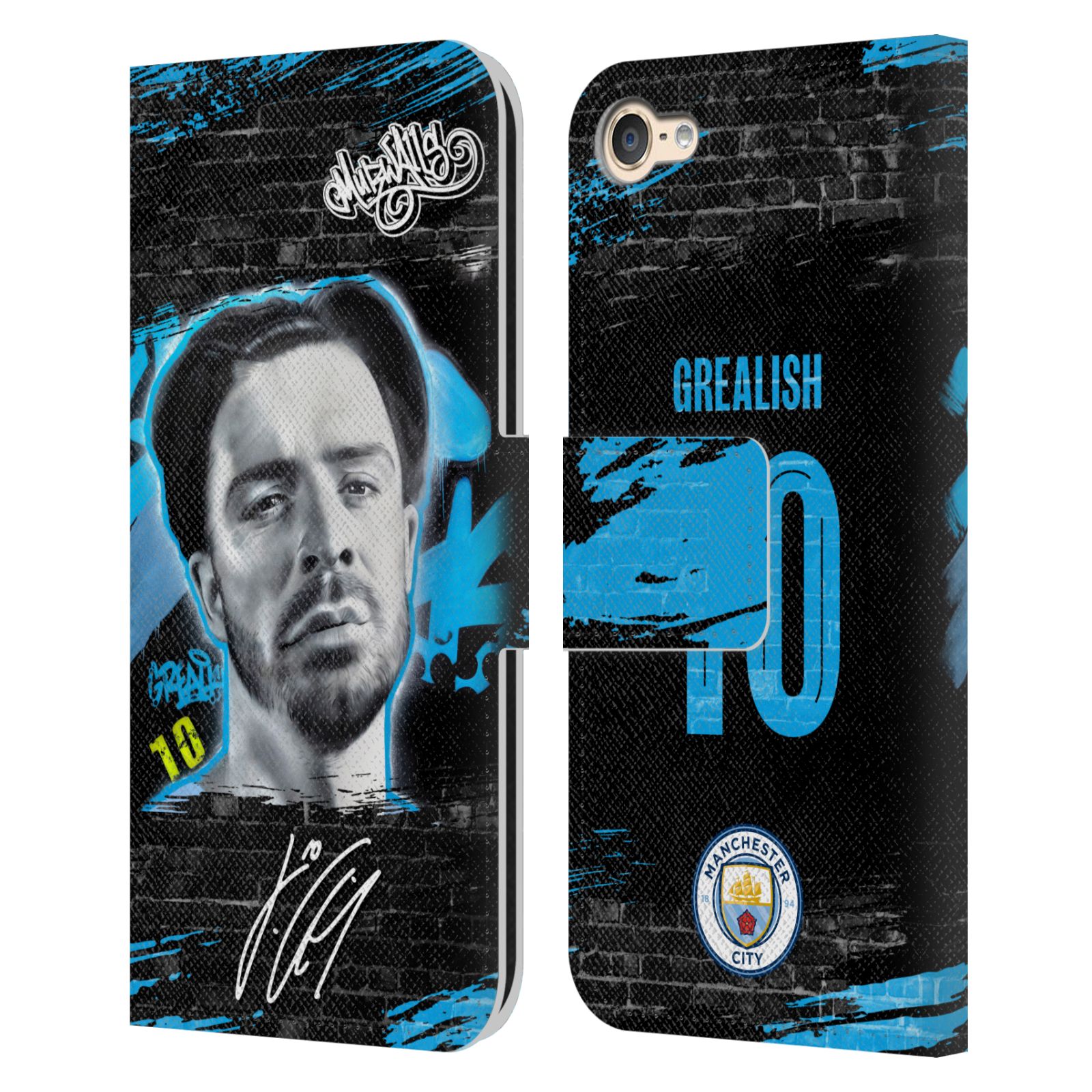 MAN CITY FC GRAFFITI COLLECTION BY MURWALLS LEATHER BOOK CASE FOR iPOD TOUCH - Picture 10 of 13