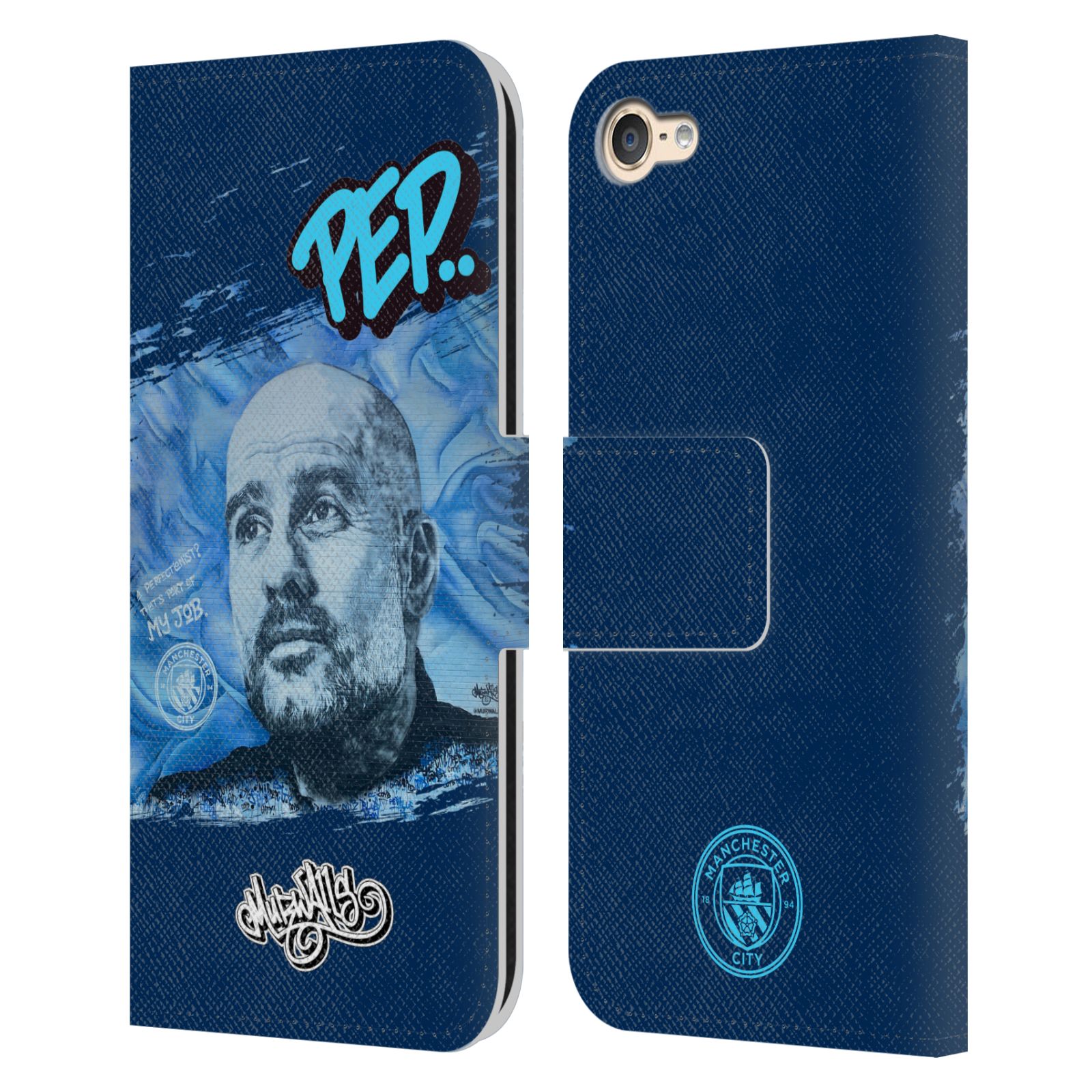 MAN CITY FC GRAFFITI COLLECTION BY MURWALLS LEATHER BOOK CASE FOR iPOD TOUCH - Picture 12 of 13