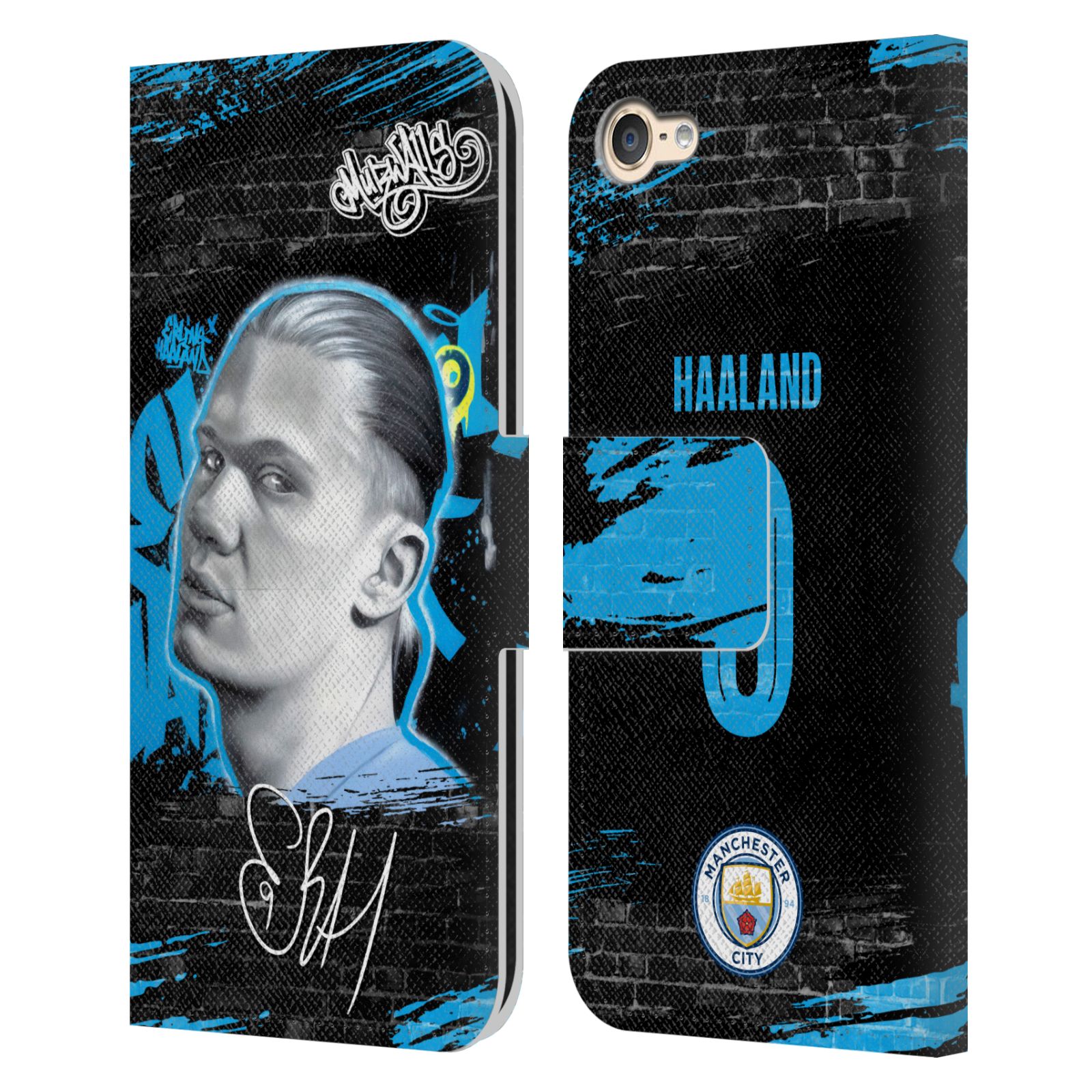 MAN CITY FC GRAFFITI COLLECTION BY MURWALLS LEATHER BOOK CASE FOR iPOD TOUCH - Picture 9 of 13