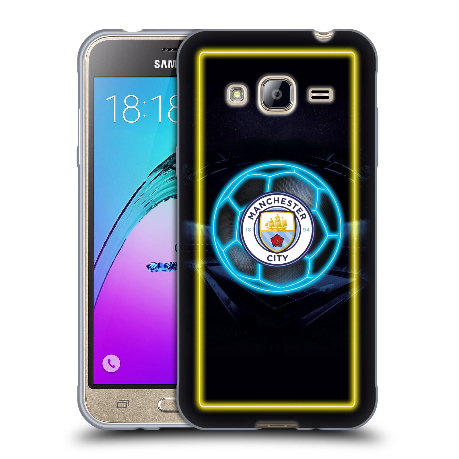 OFFICIAL MANCHESTER CITY MAN CITY FC NEON SOFT GEL CASE FOR SAMSUNG PHONES 3 - Picture 8 of 8
