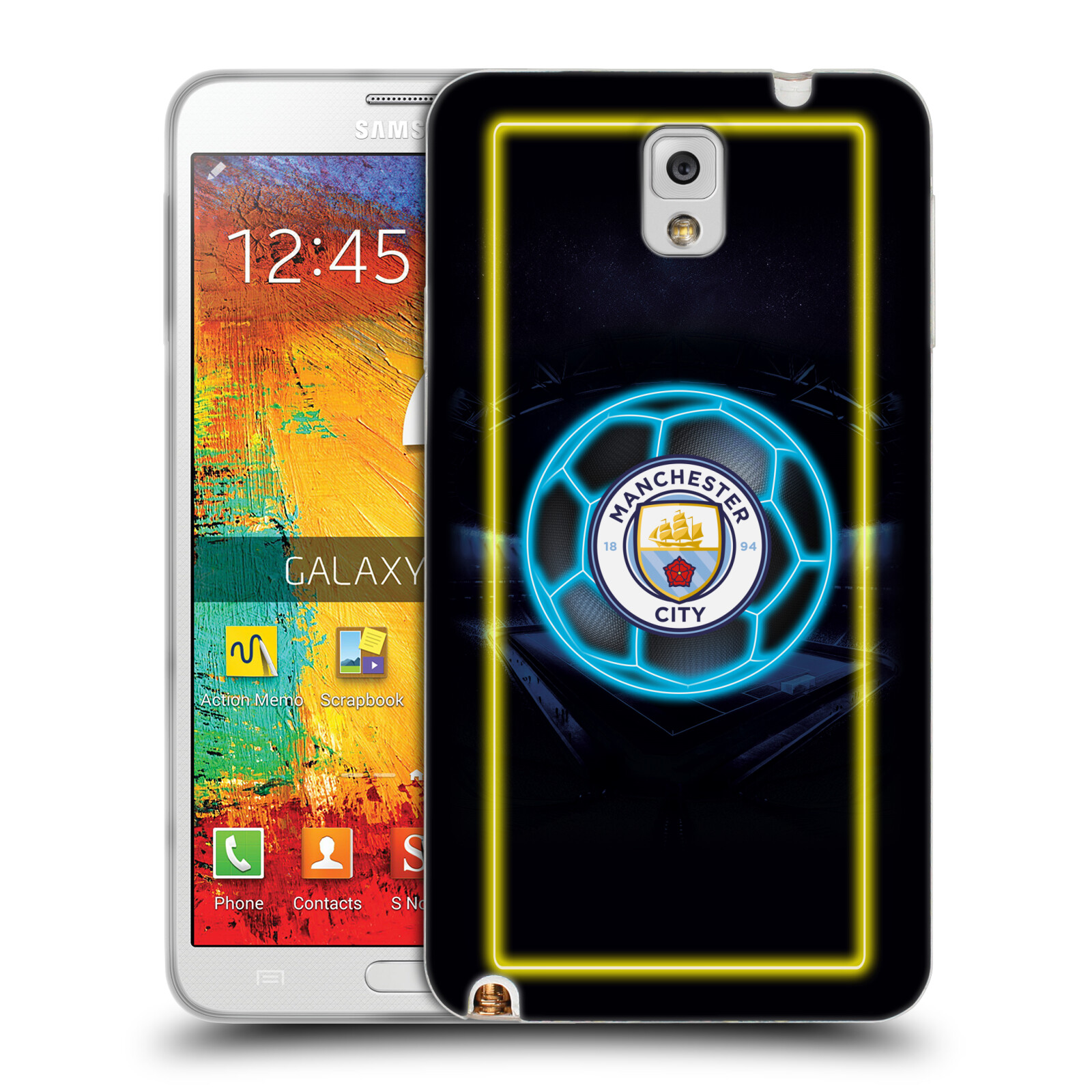 FUNDA OFICIAL DE GEL SUAVE DE NEÓN MANCHESTER CITY MAN CITY FC PARA TELÉFONOS SAMSUNG 2 - Imagen 8 de 8