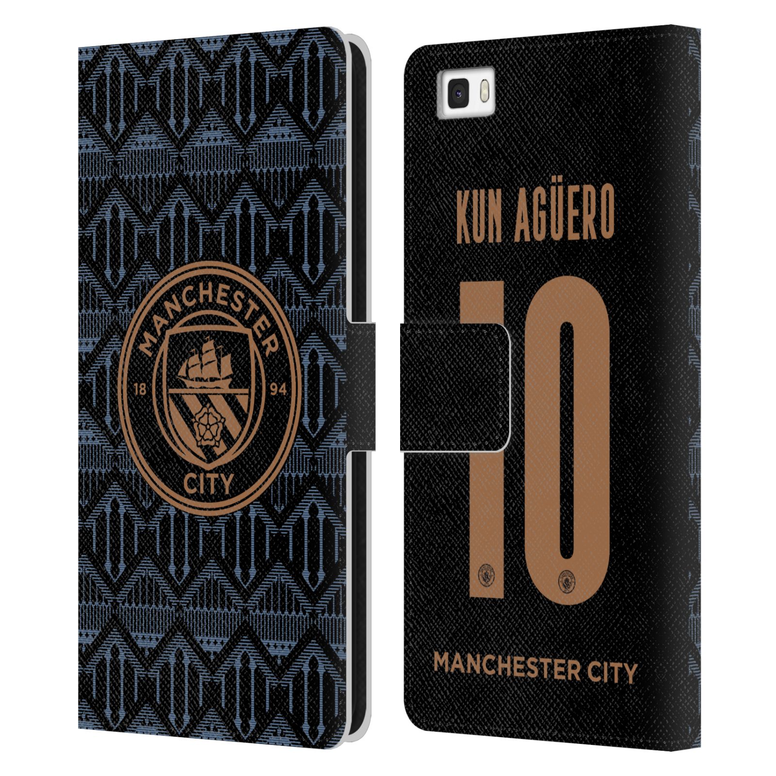 MAN CITY FC 2020/21 PLAYERS AWAY KIT GROUP 1 LEATHER BOOK CASE HUAWEI PHONES 2 - 第 7/7 張圖片