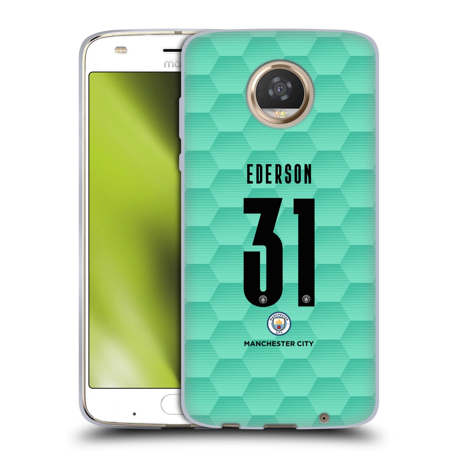 MAN CITY FC 2020/21 PLAYERS AWAY KIT GROUP 2 SOFT GEL CASE FOR MOTOROLA PHONES 2 - Picture 8 of 8