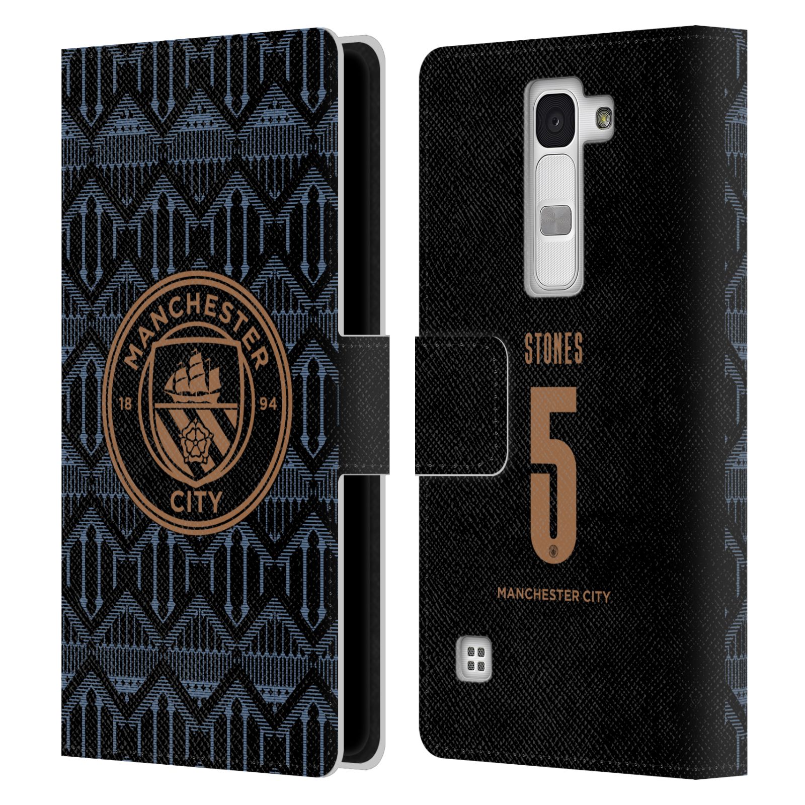 MAN CITY FC 2020/21 PLAYERS AWAY KIT GROUP 2 LEATHER BOOK CASE FOR LG PHONES 2 - 第 11/16 張圖片