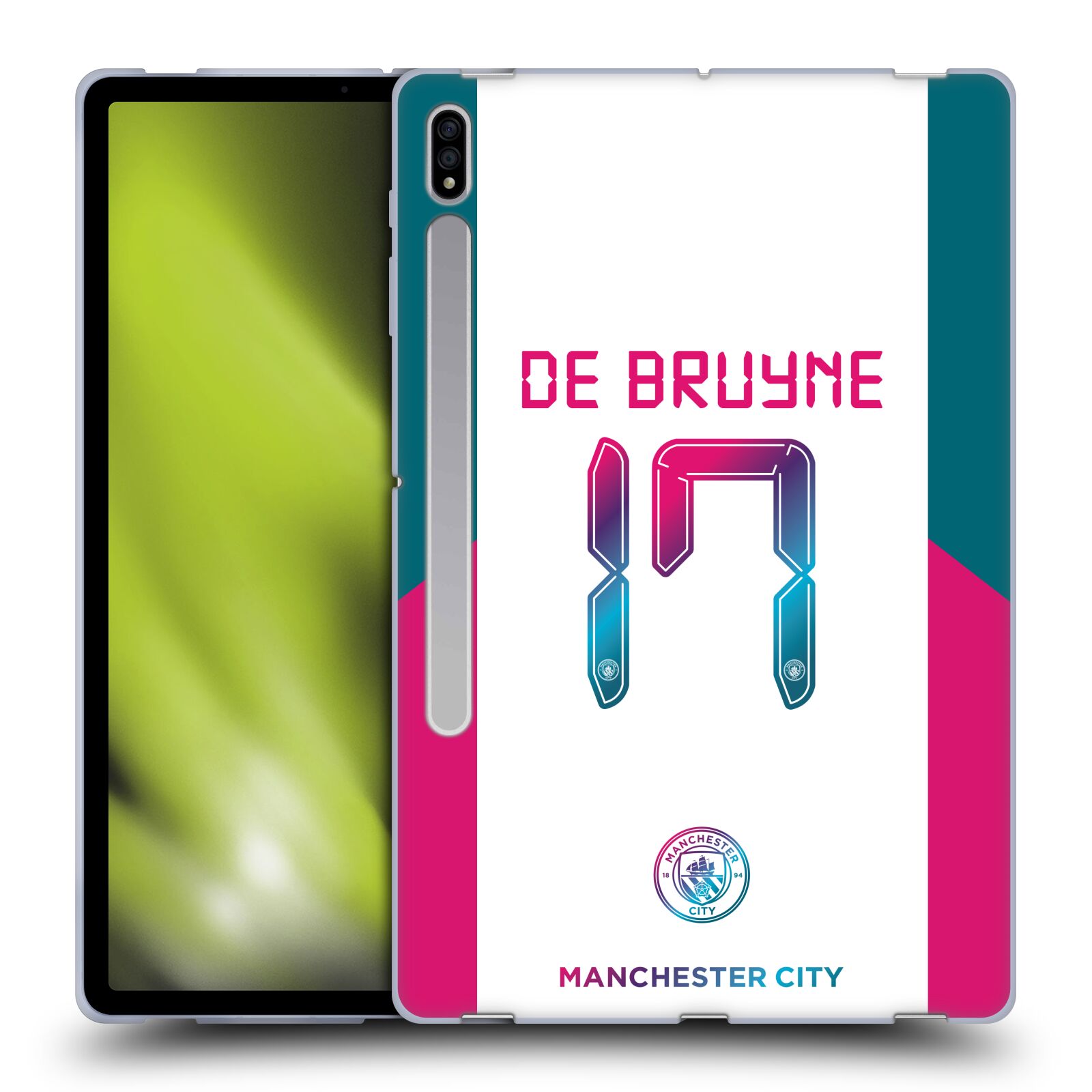 MAN CITY FC 2021/22 PLAYERS AWAY KIT GROUP 1 SOFT GEL CASE FOR SAMSUNG TABLETS 1 - Picture 13 of 17
