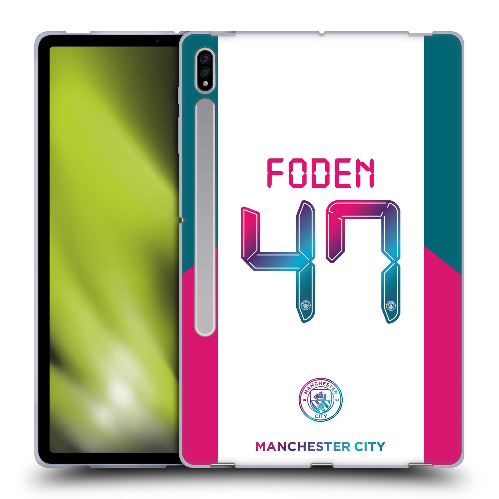 MAN CITY FC 2021/22 PLAYERS AWAY KIT GROUP 1 SOFT GEL CASE FOR SAMSUNG TABLETS 1 - Picture 14 of 17