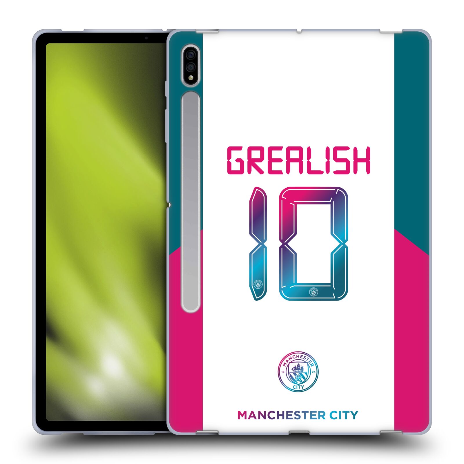 MAN CITY FC 2021/22 PLAYERS AWAY KIT GROUP 1 SOFT GEL CASE FOR SAMSUNG TABLETS 1 - Picture 11 of 17