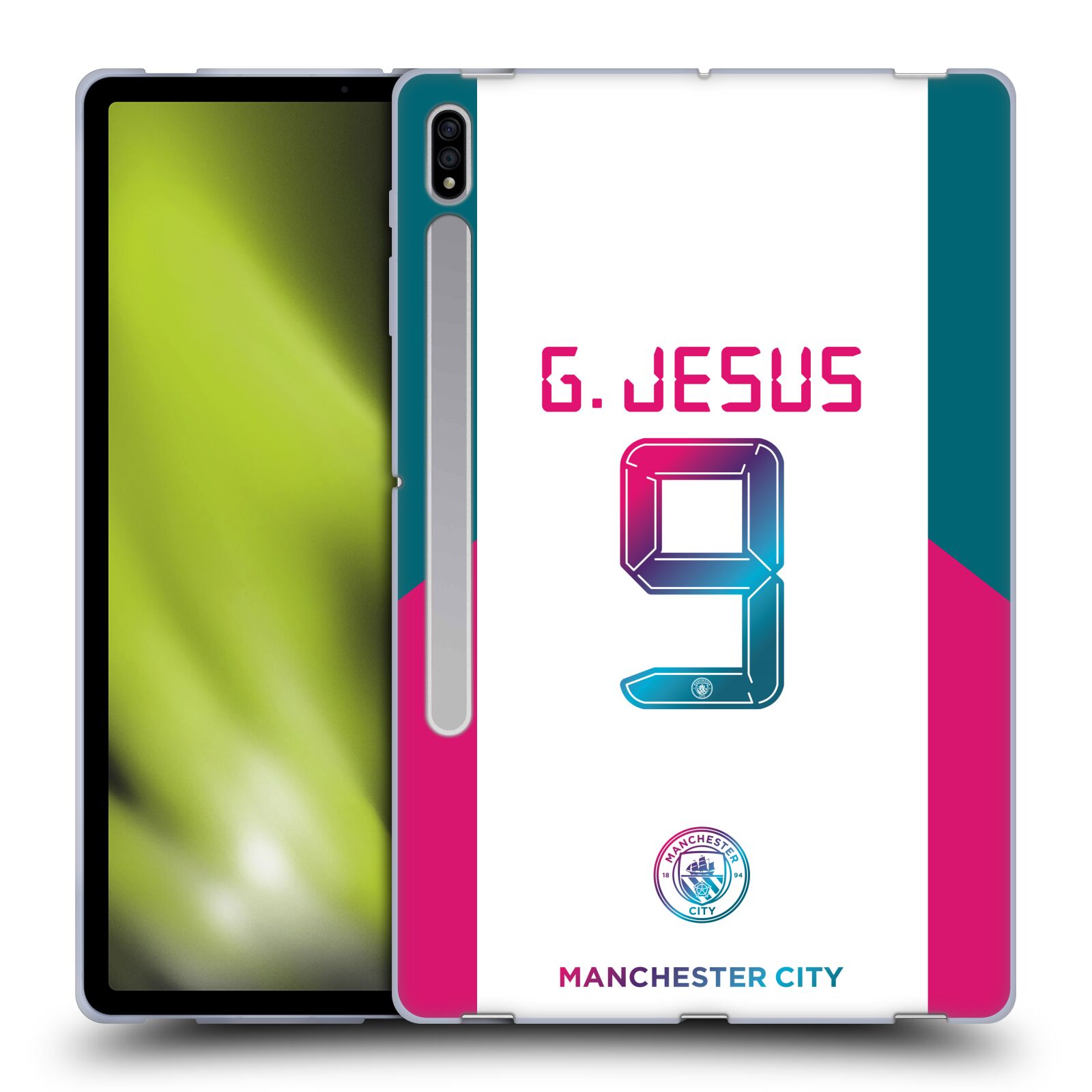 MAN CITY FC 2021/22 PLAYERS AWAY KIT GROUP 1 SOFT GEL CASE FOR SAMSUNG TABLETS 1 - Picture 10 of 17