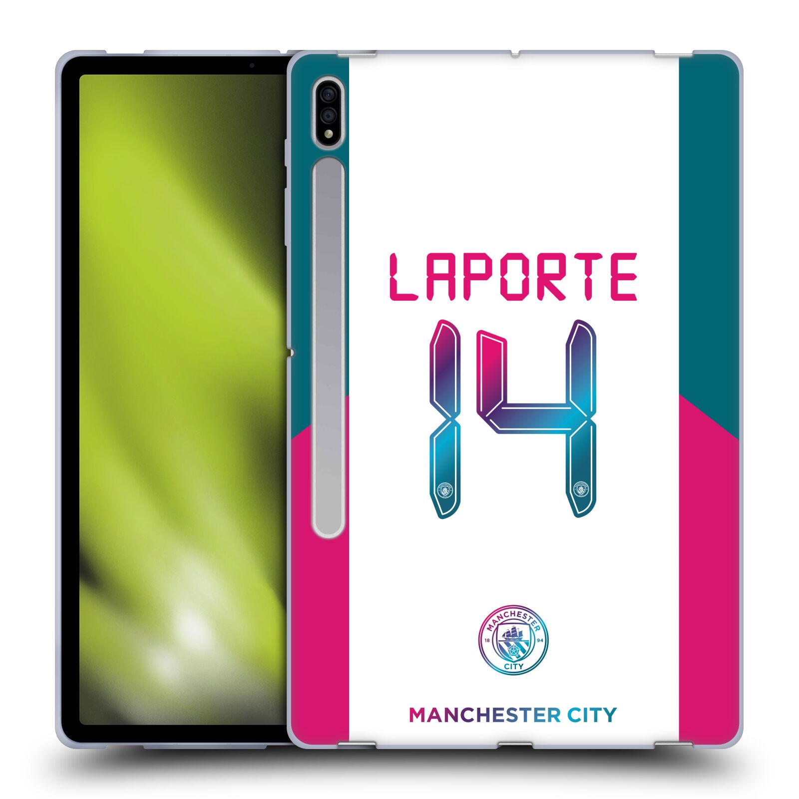 MAN CITY FC 2021/22 PLAYERS AWAY KIT GROUP 1 SOFT GEL CASE FOR SAMSUNG TABLETS 1 - Picture 8 of 17