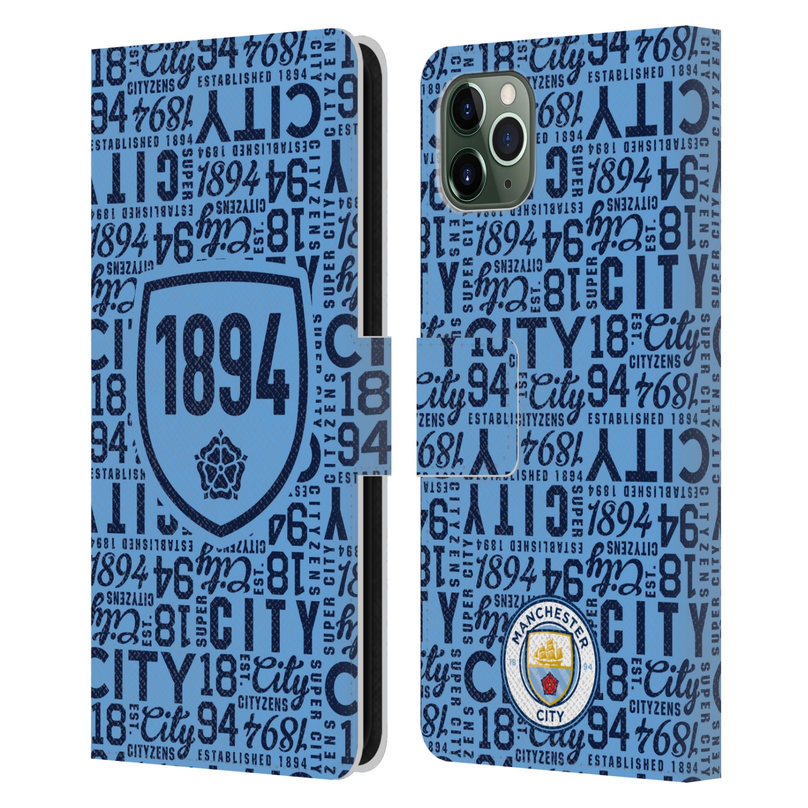MAN CITY FC MODÈLES ÉTUI COQUE DE LIVRE EN CUIR POUR APPLE iPHONE TÉLÉPHONES - Photo 7 sur 13