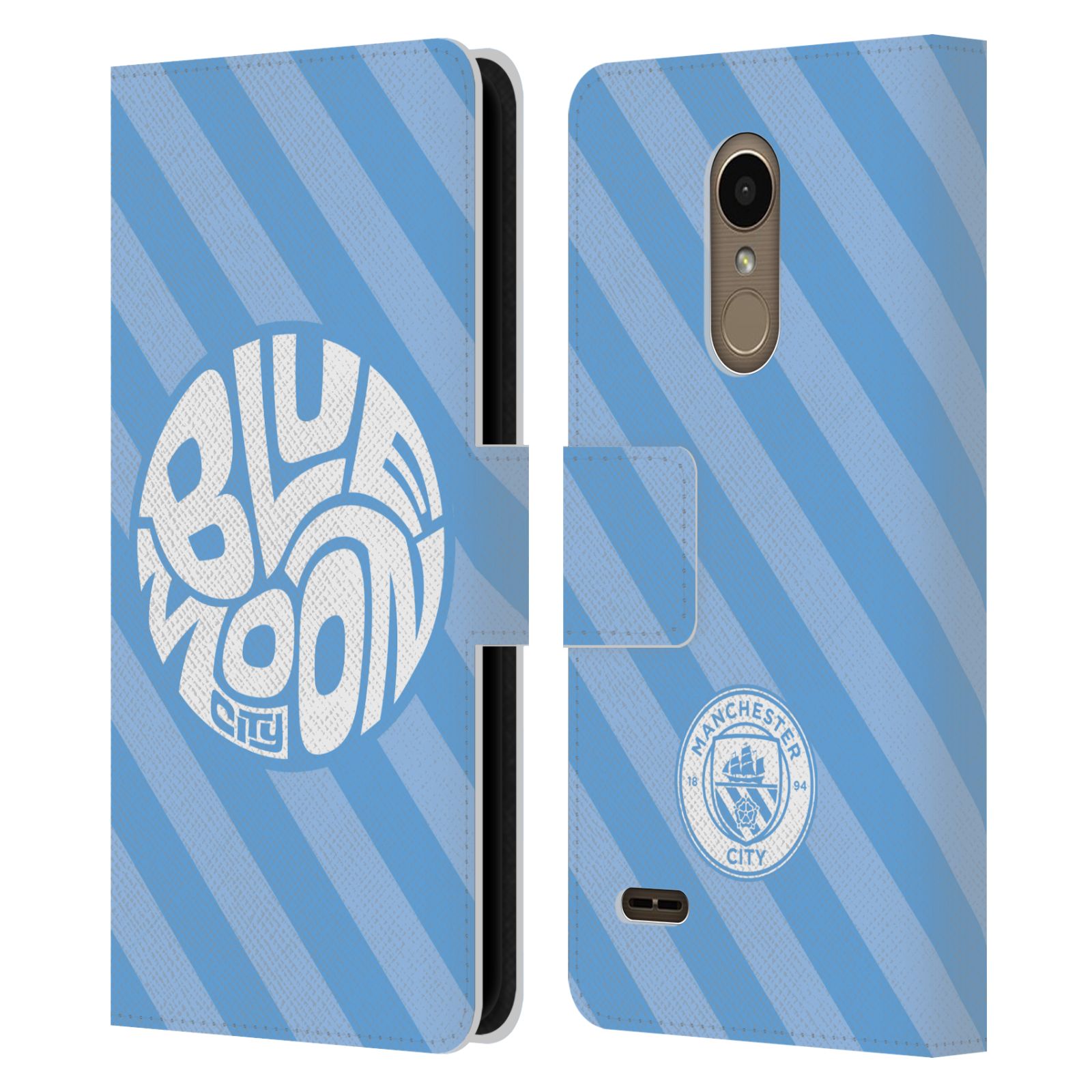 OFFICIAL MANCHESTER CITY MAN CITY FC PATTERNS LEATHER BOOK CASE FOR LG PHONES 1 - Picture 6 of 6