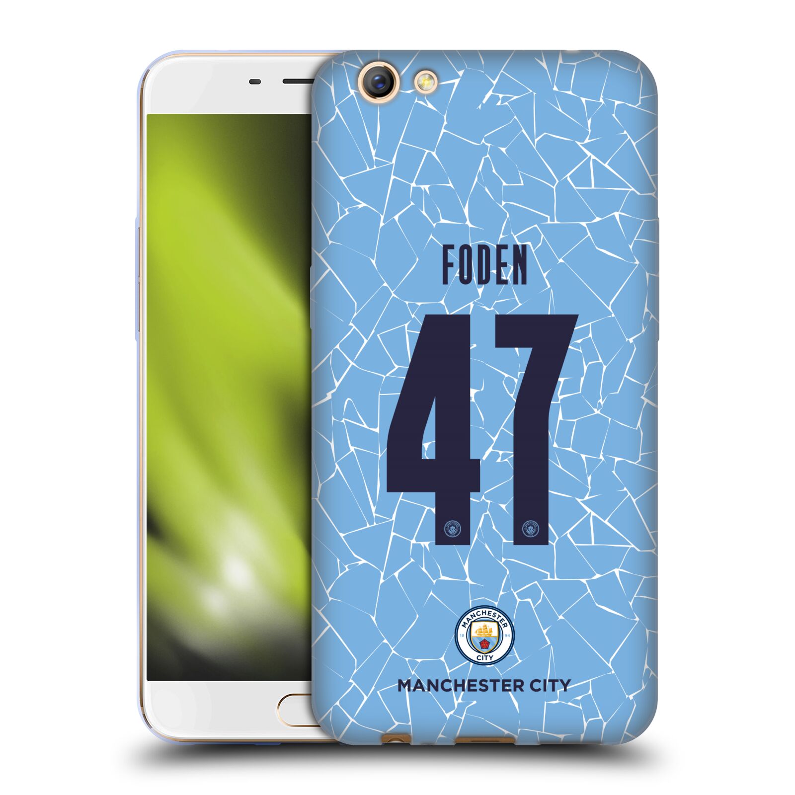 MAN CITY FC 2020/21 PLAYERS HOME KIT GROUP 2 SOFT GEL CASE FOR OPPO PHONES - 第 17/18 張圖片