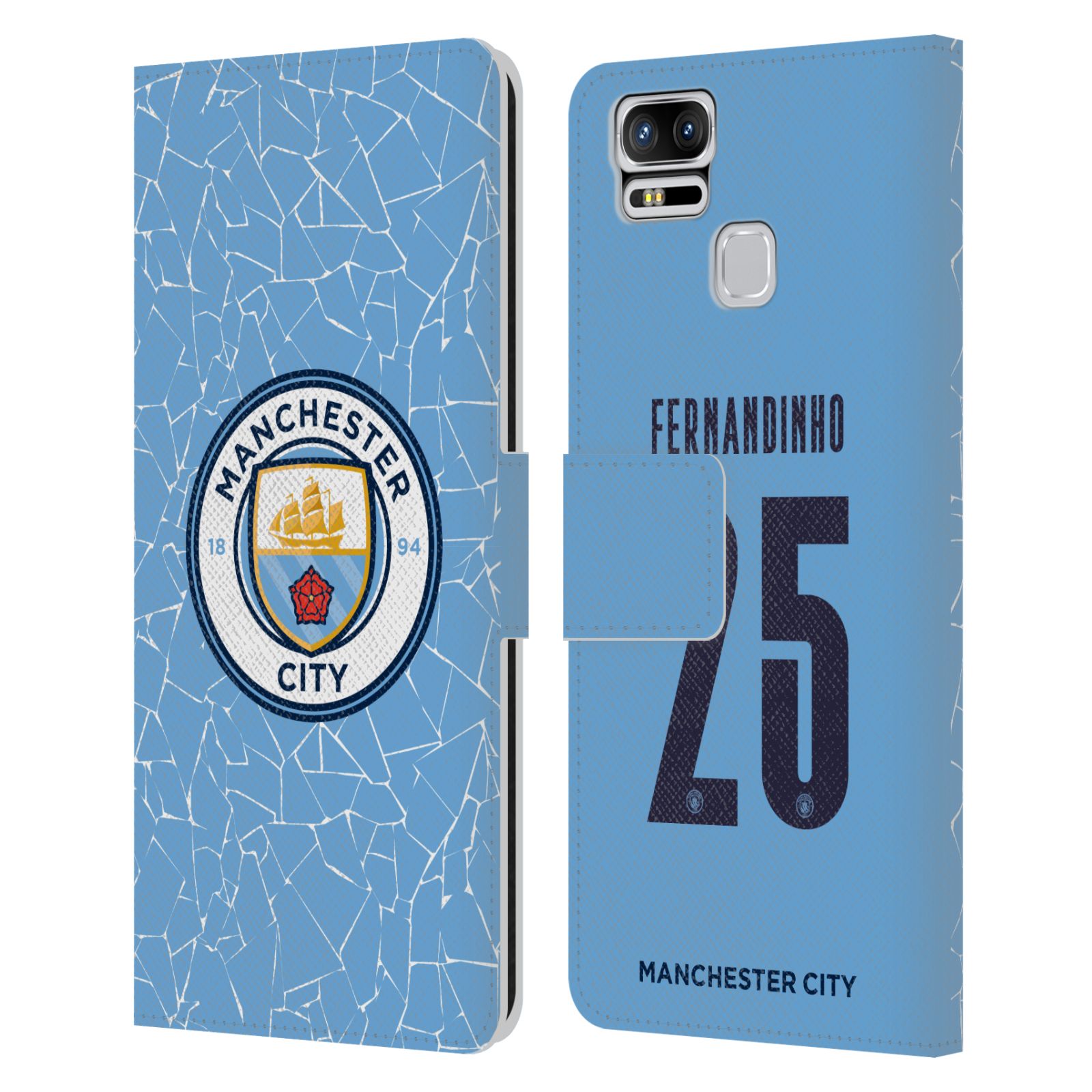 Man City FC 2020/21 Players Home Kit Grupo 2 Estuche de cuero para Asus Zenfone - Imagen 6 de 6
