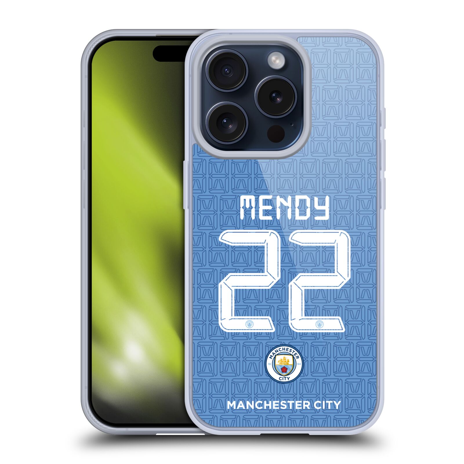 MAN CITY FC 2021/22 PLAYERS HOME KIT GROUP 2 GEL CASE FOR APPLE iPHONE PHONES