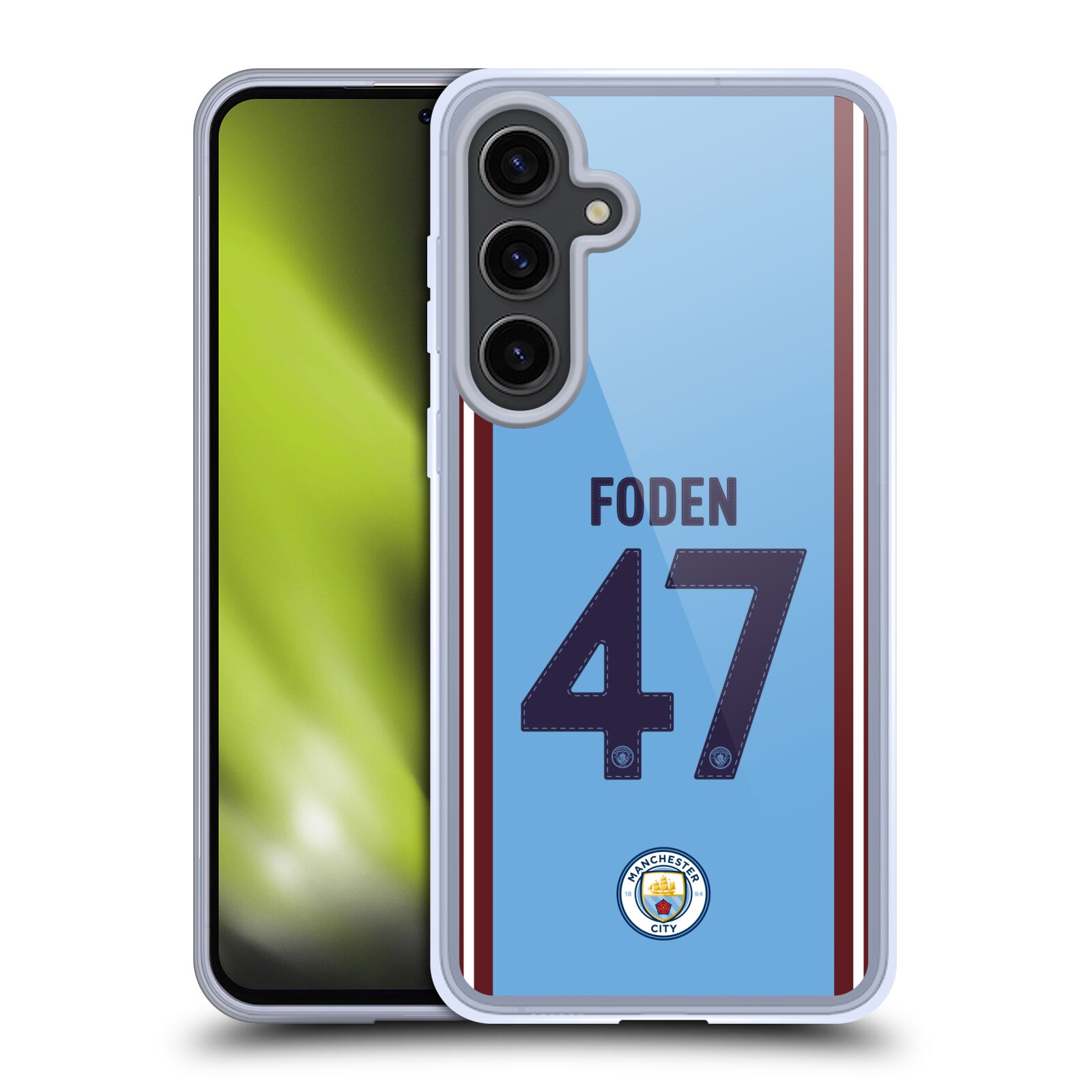 MAN CITY FC 2022/23 PLAYERS HOME KIT GEL CASE COMPATIBLE WITH SAMSUNG & MAGSAFE - 第 11/12 張圖片