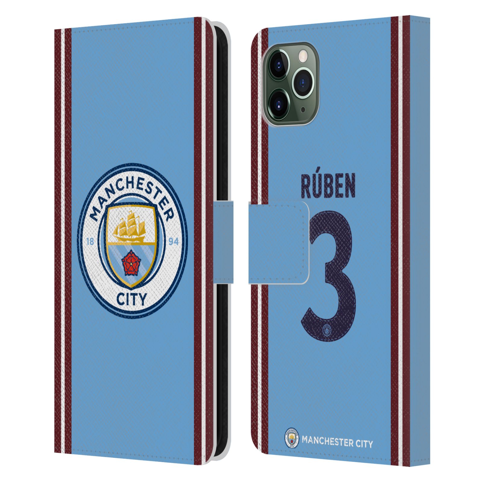MAN CITY FC 2022/23 JOUEURS HOME KIT ÉTUI COQUE EN CUIR POUR APPLE iPHONE - Photo 11 sur 11