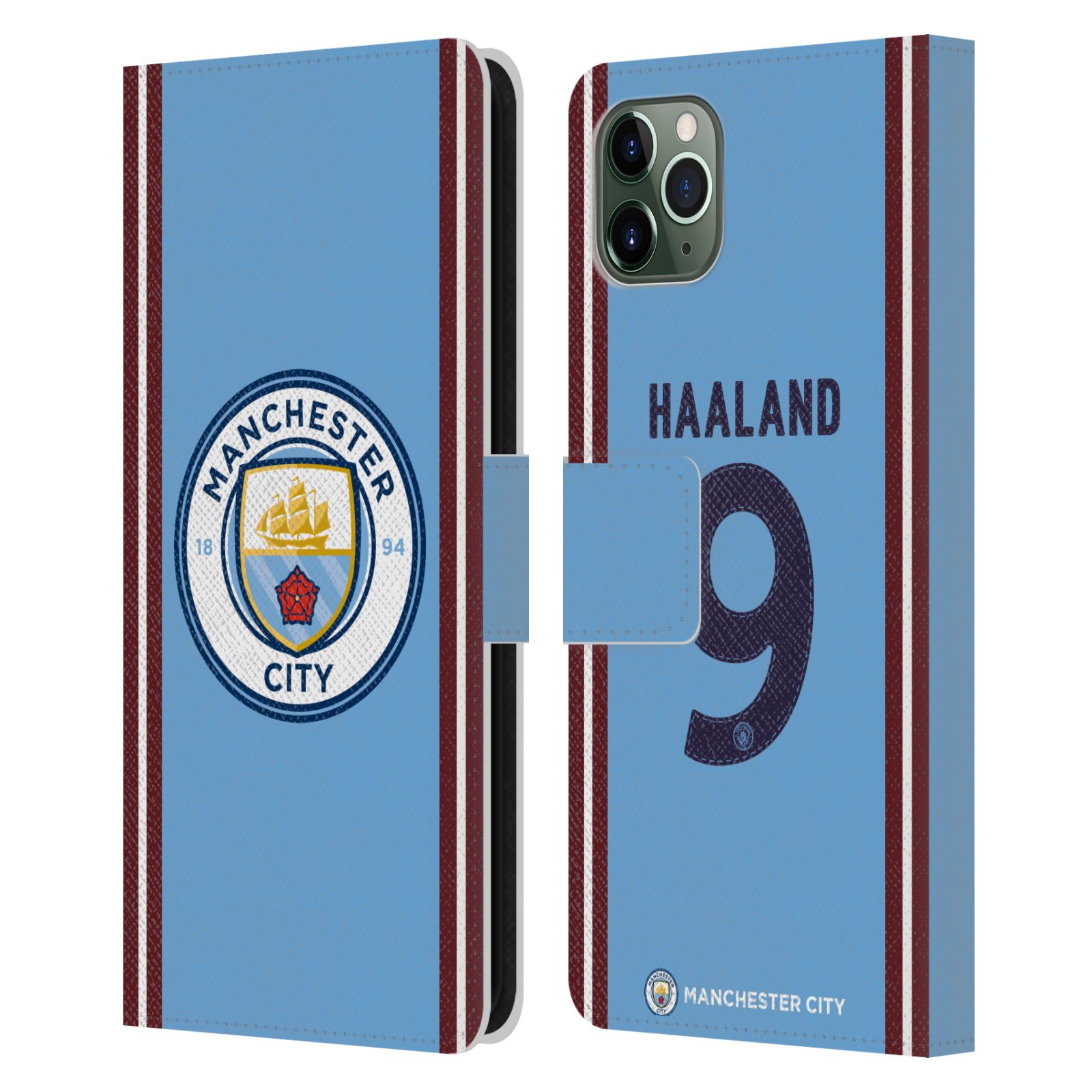 MAN CITY FC 2022/23 JOUEURS HOME KIT ÉTUI COQUE EN CUIR POUR APPLE iPHONE - Photo 7 sur 11