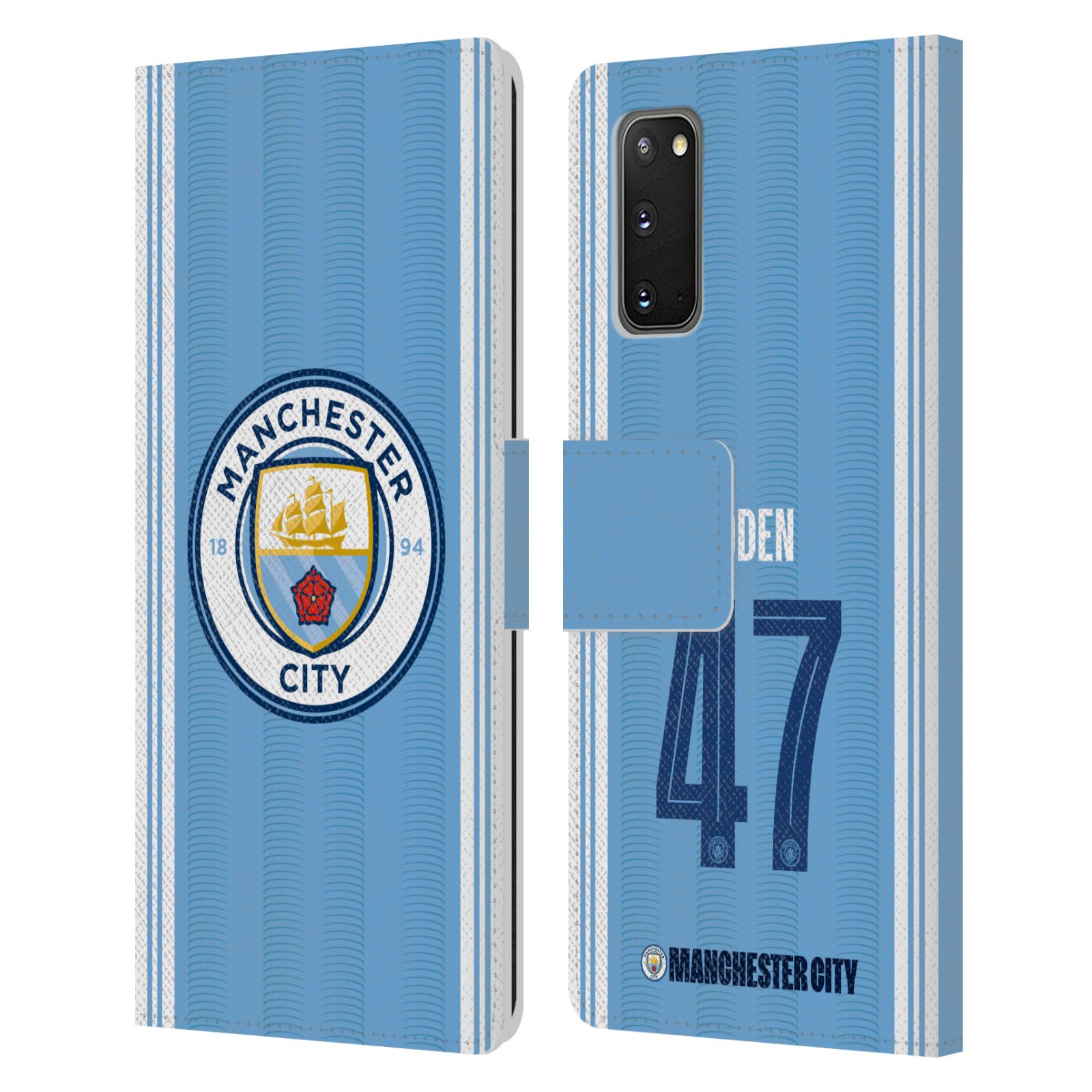 MAN CITY FC 2023/24 PLAYERS HOME KIT LEATHER BOOK CASE FOR SAMSUNG PHONES 2 - Picture 10 of 10
