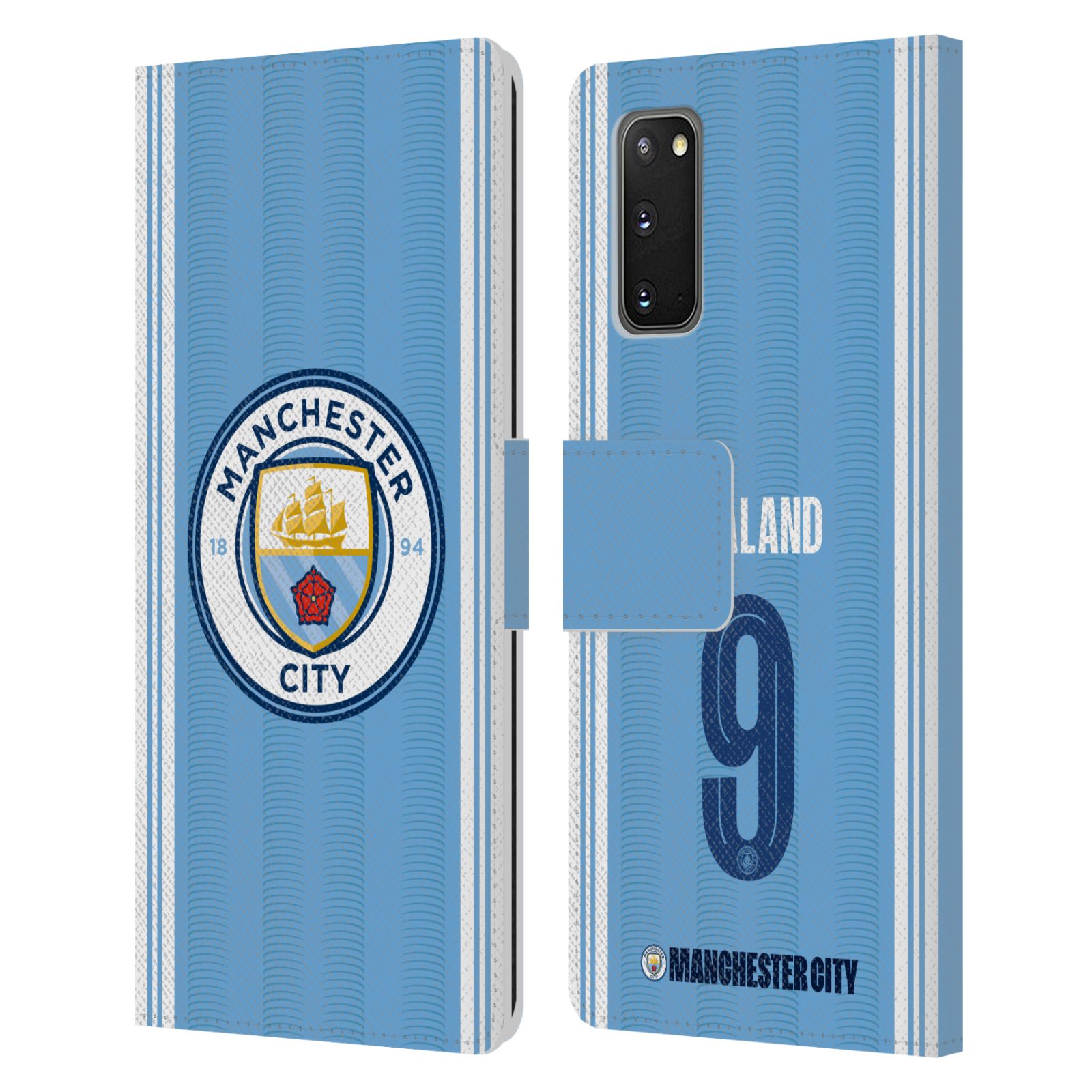 MAN CITY FC 2023/24 PLAYERS HOME KIT LEATHER BOOK CASE FOR SAMSUNG PHONES 2 - Picture 7 of 10